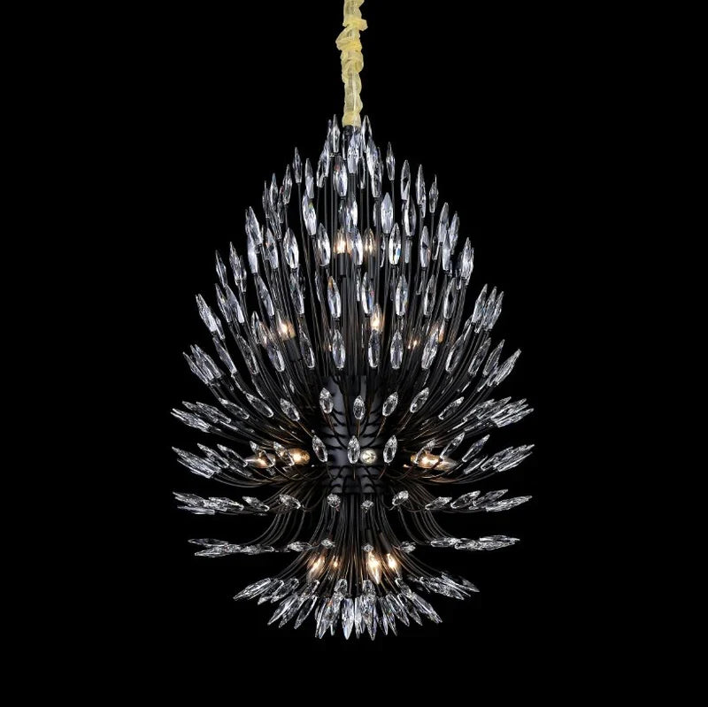 Arly Starburst Crystal Sputnik Chandelier 43"D