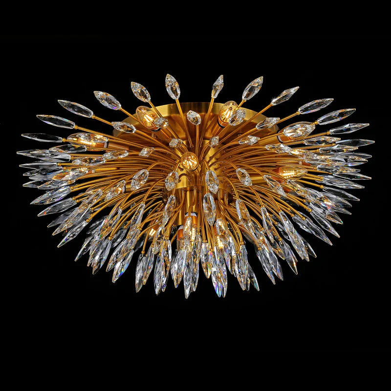 Arly Starburst Crystal Sputnik Flushmount