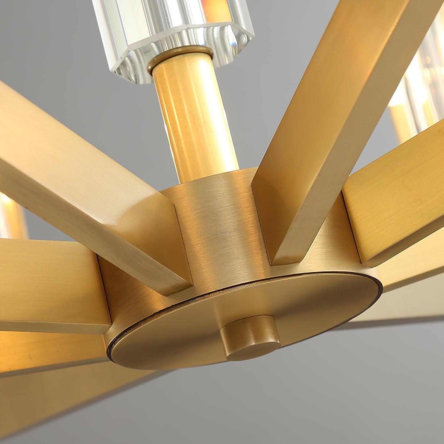 Kayla Brass Chandelier with 6/8/10/15 heads - Luxehomezone