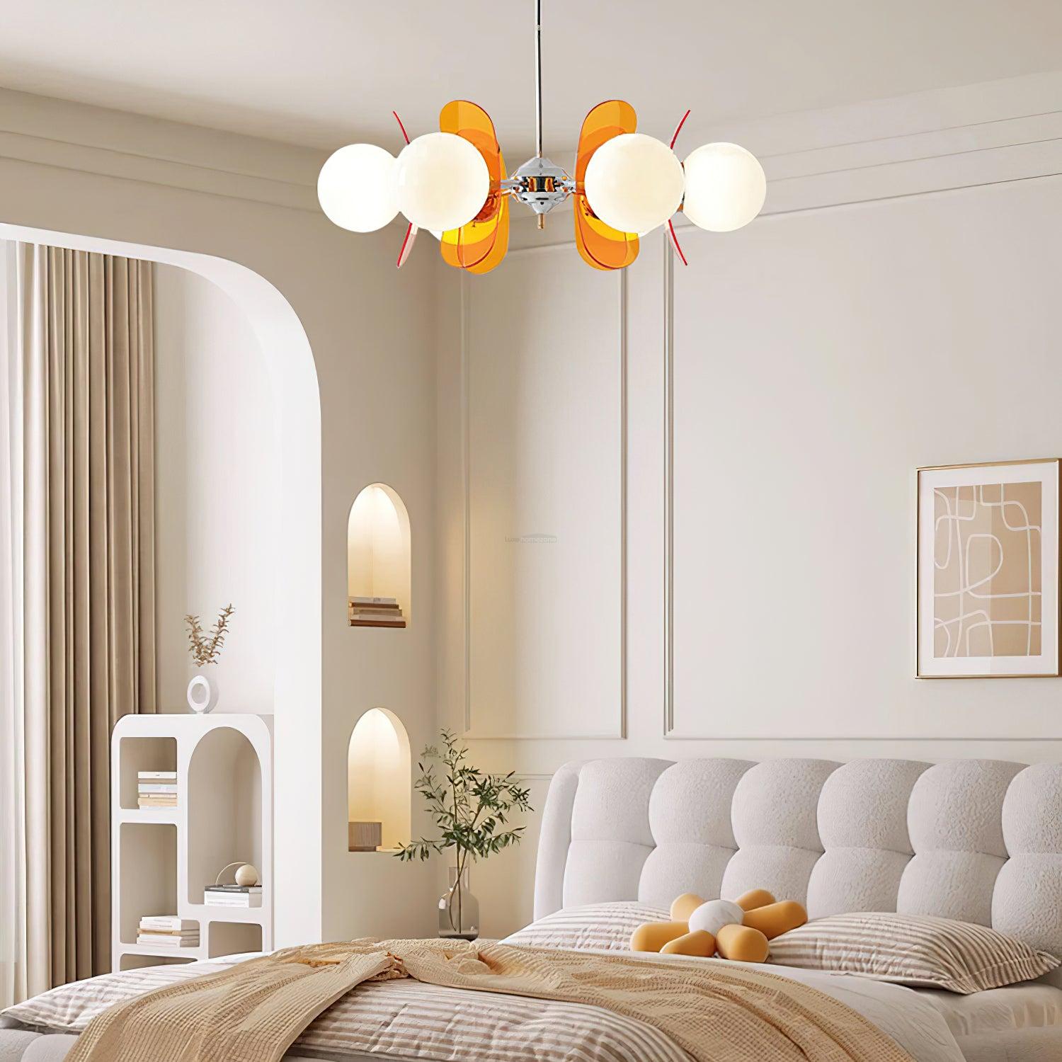Phosphorescent Chandelier with3/5/6/8 heads - Frown, Optimized-1-Luxehomezone
