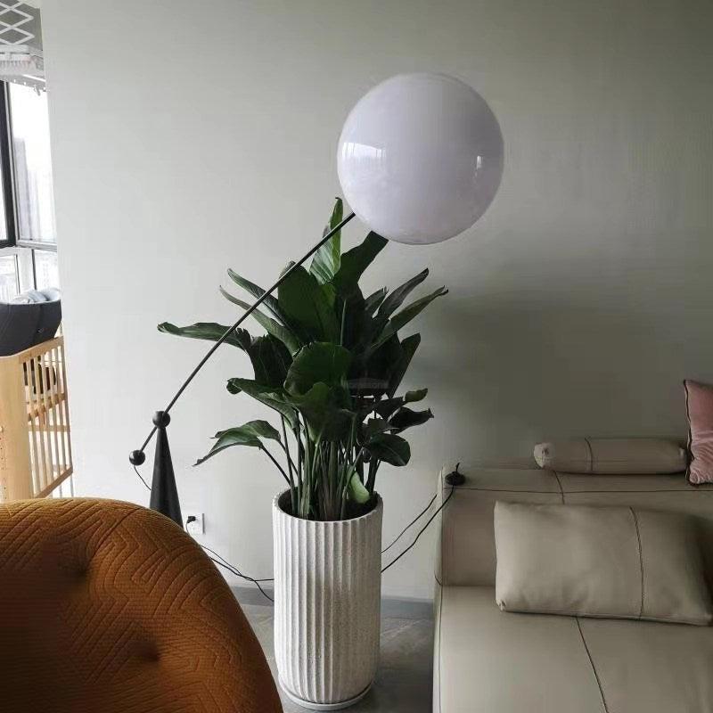 Opal Arc Floor Light - Bent-1-Luxehomezone