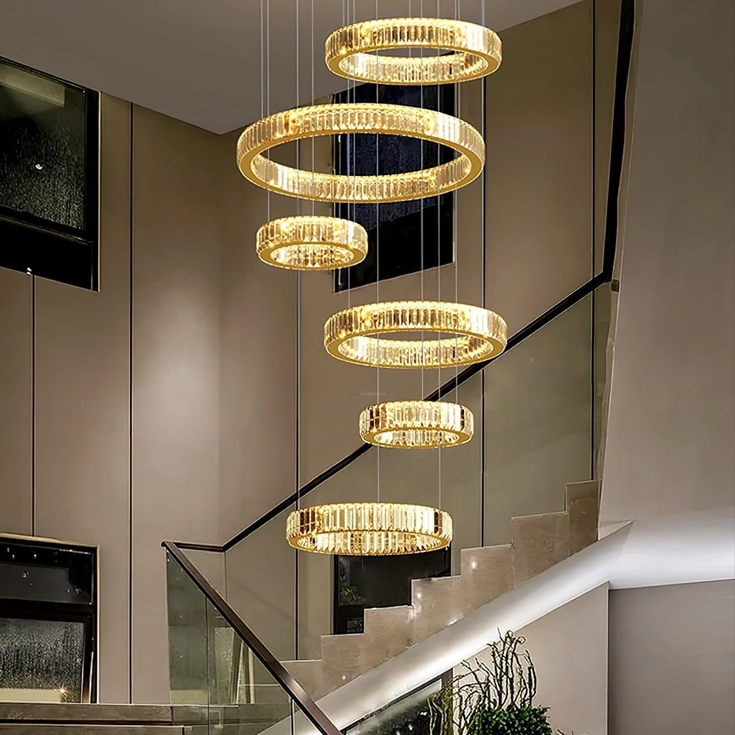 Bertolda Chandeliers ∅ 15.7″ - Crystals-1-Luxehomezone