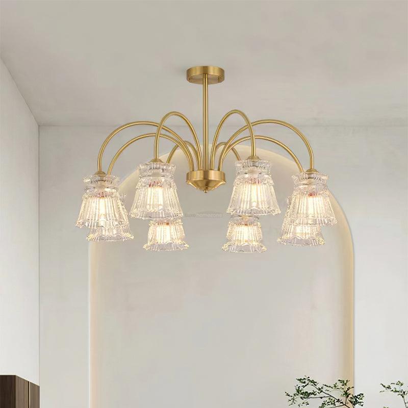 Ice Cream Crystal Chandeliers with 3/5/6/8 heads - Zahara-1-Luxehomezone
