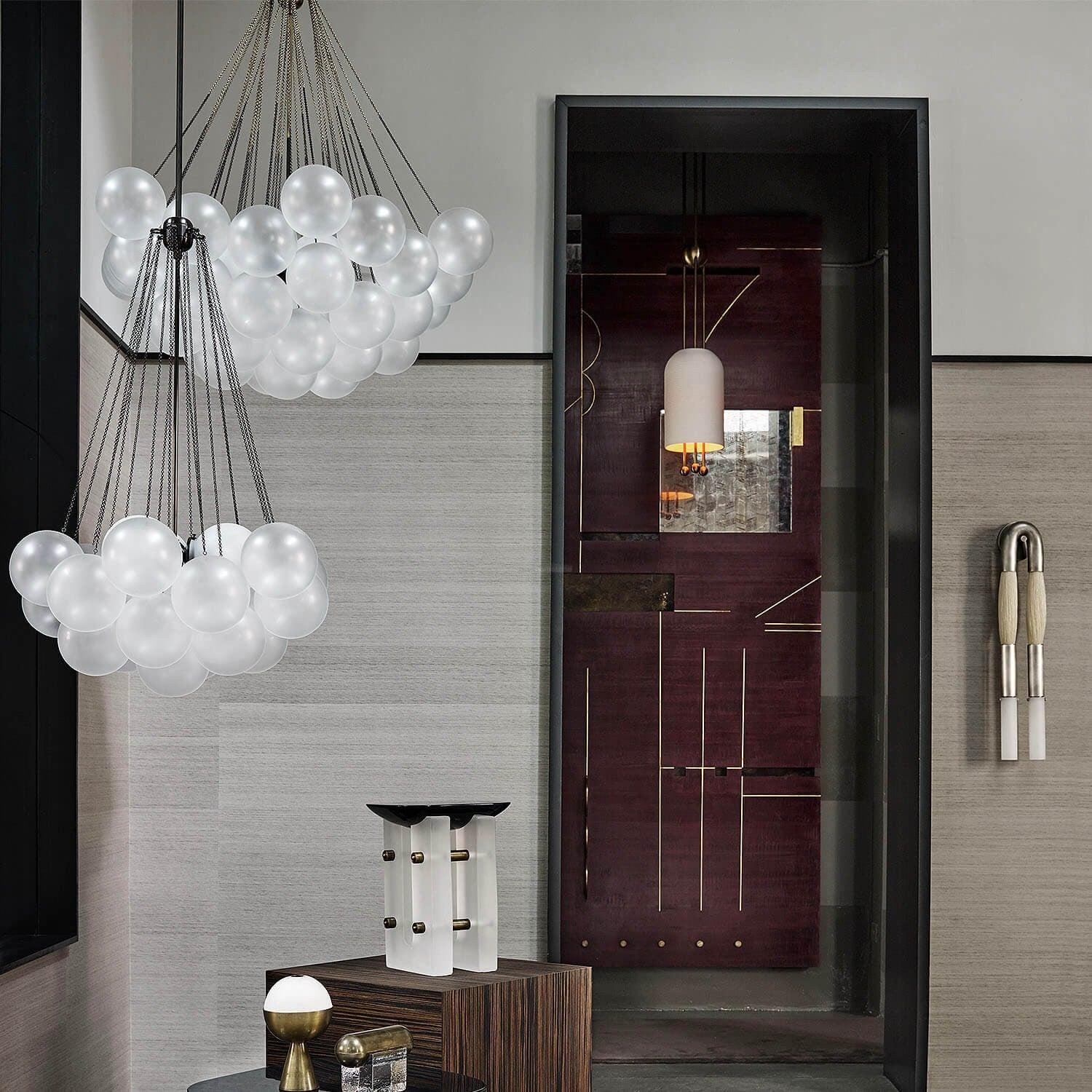 Glass Bubble Chandelier - Bend, chandeliers-1-Luxehomezone