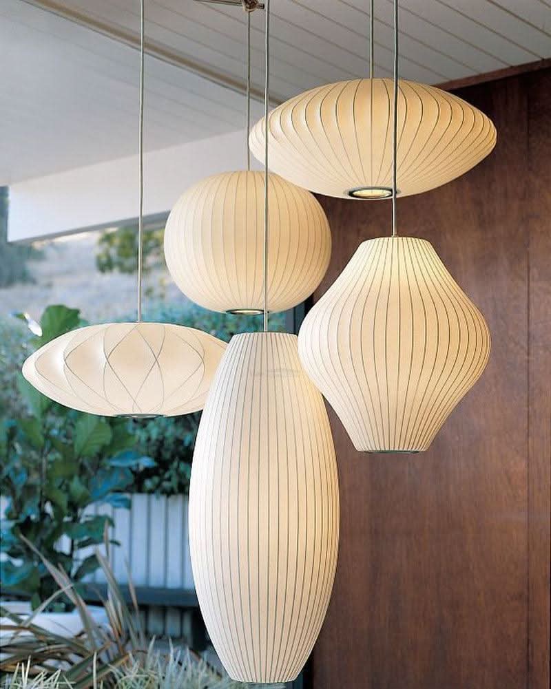 Bubble Pendant Light with Artificial Silk Lampshade - Luxehomezone