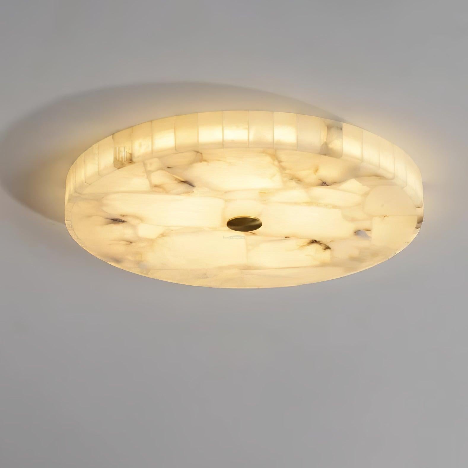 Round Alabaster Ceiling Lamp - Alabaster-1-Luxehomezone