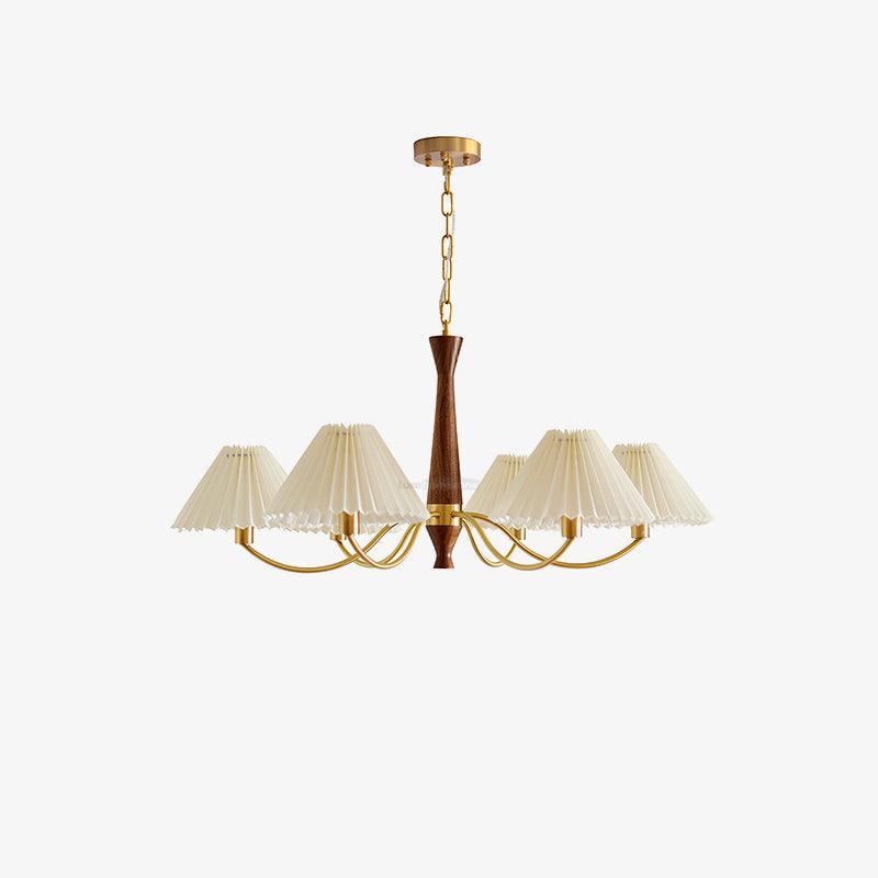 Pleated Chandelier with 3/6/8 heads - Variety-1-Luxehomezone