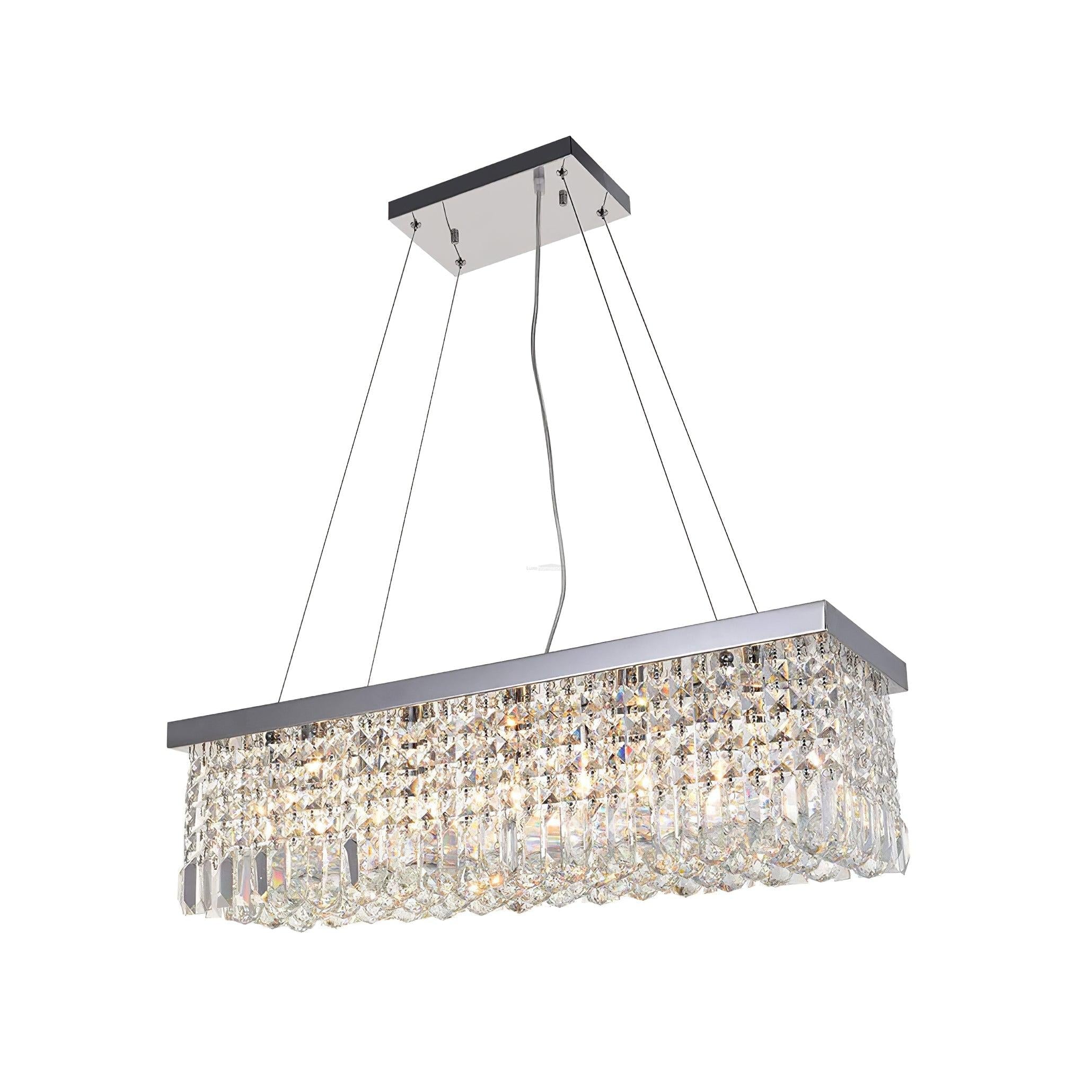 Crystal Long Canopy Chandelier - Crystals, Tassel-1-Luxehomezone