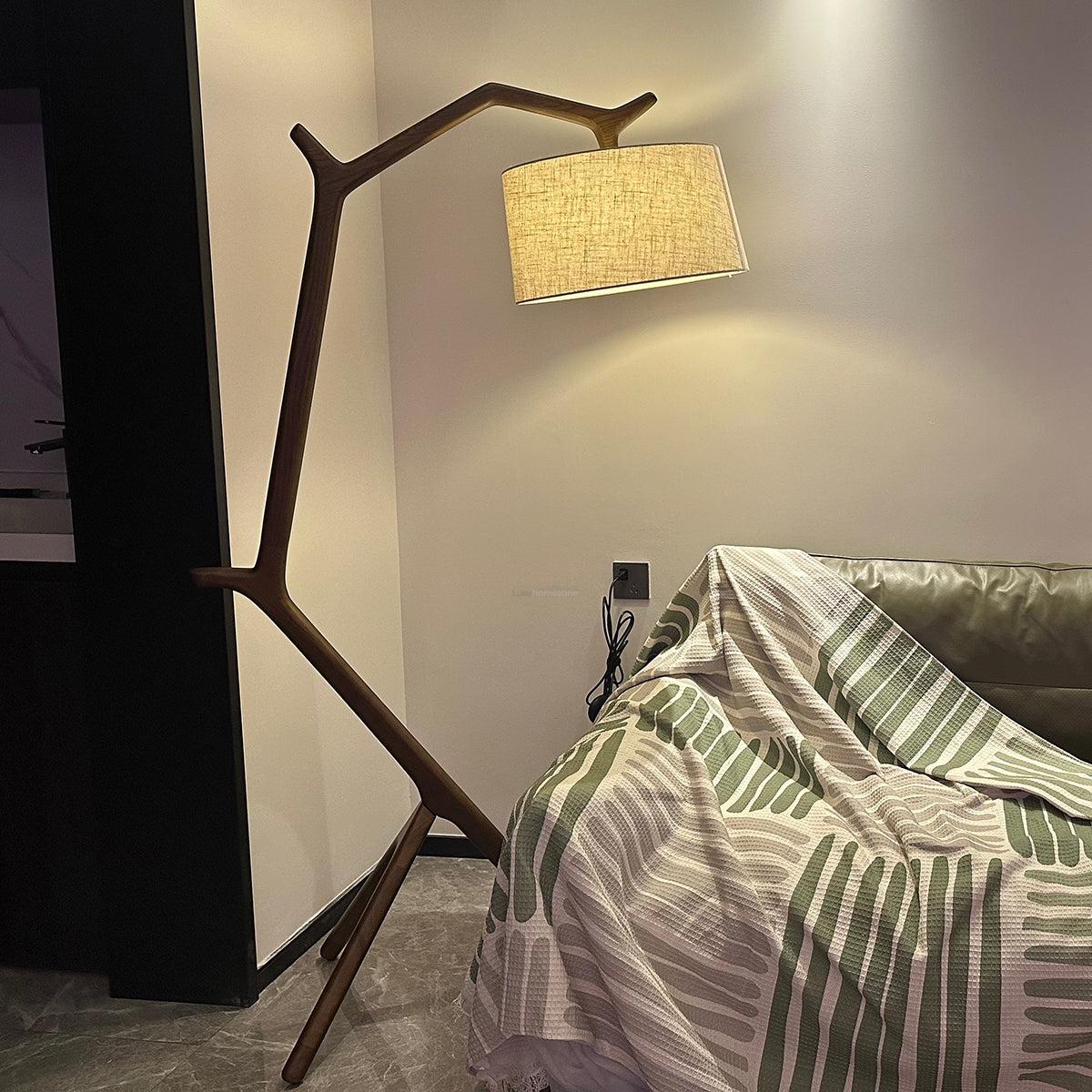 Umahi Floor Lamp  L 39.7″ - Fabric-1-Luxehomezone