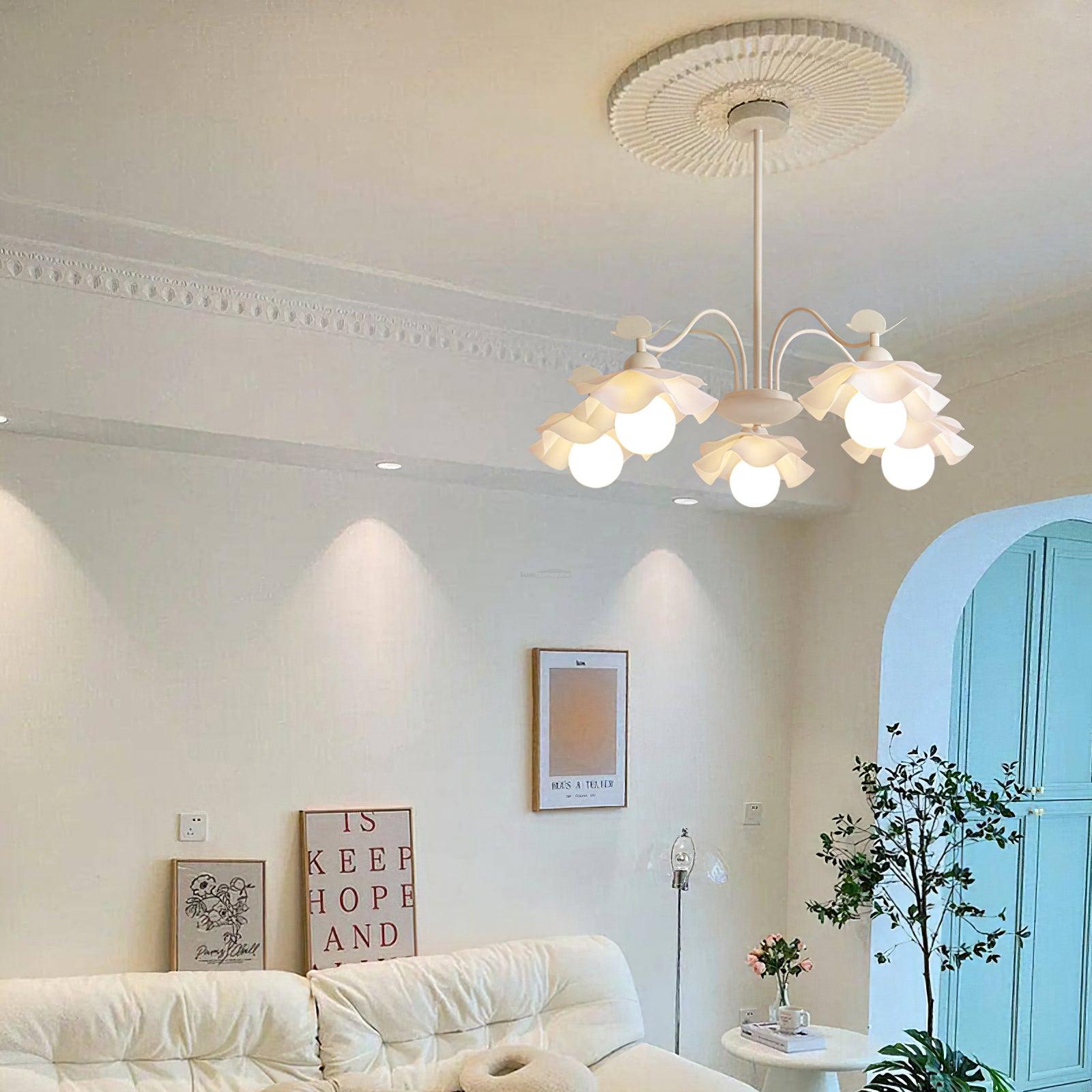 Murano Acrylic Chandelier with 3/5/8 heads - Zahara-1-Luxehomezone