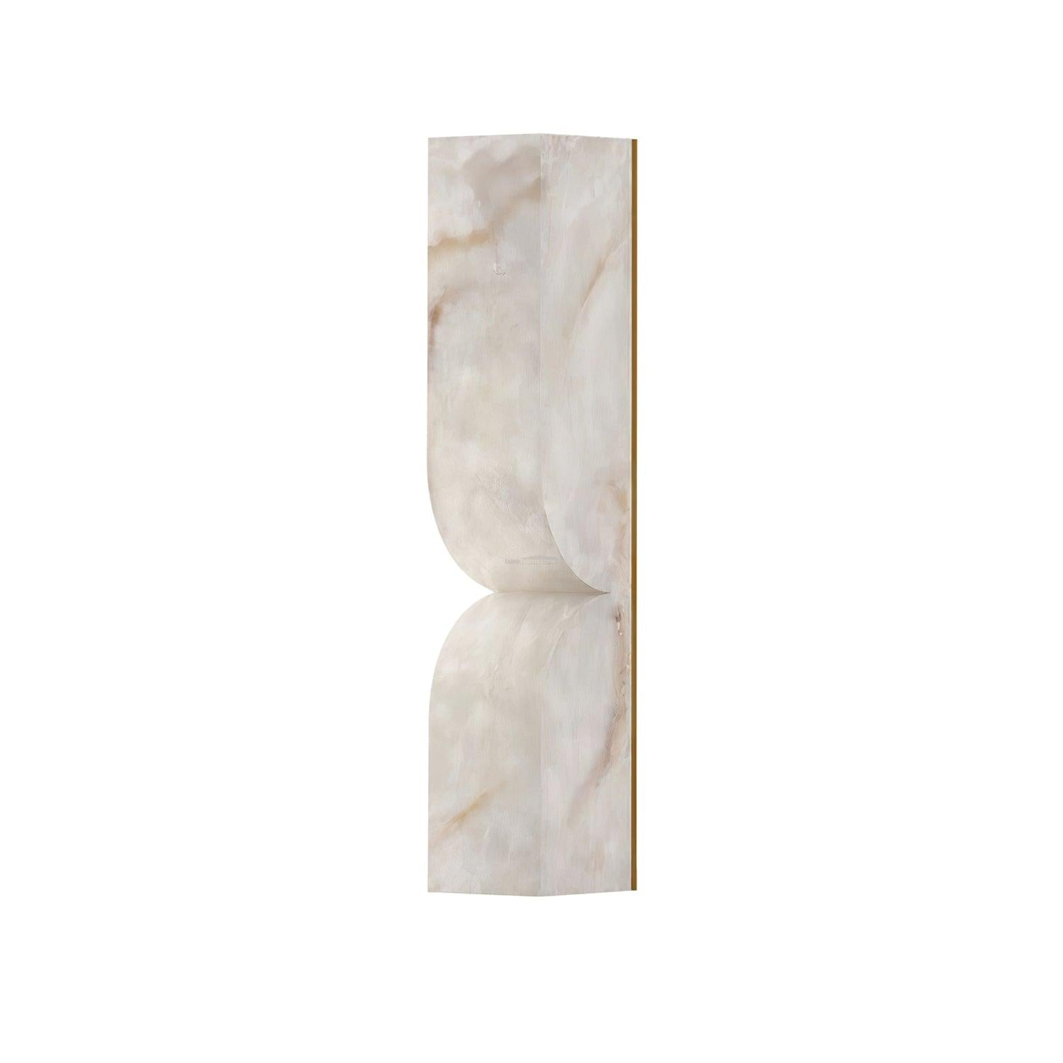 Alabaster Essence Wall Sconce L - Alabaster, Alabaster Wall Lamp-1-Luxehomezone
