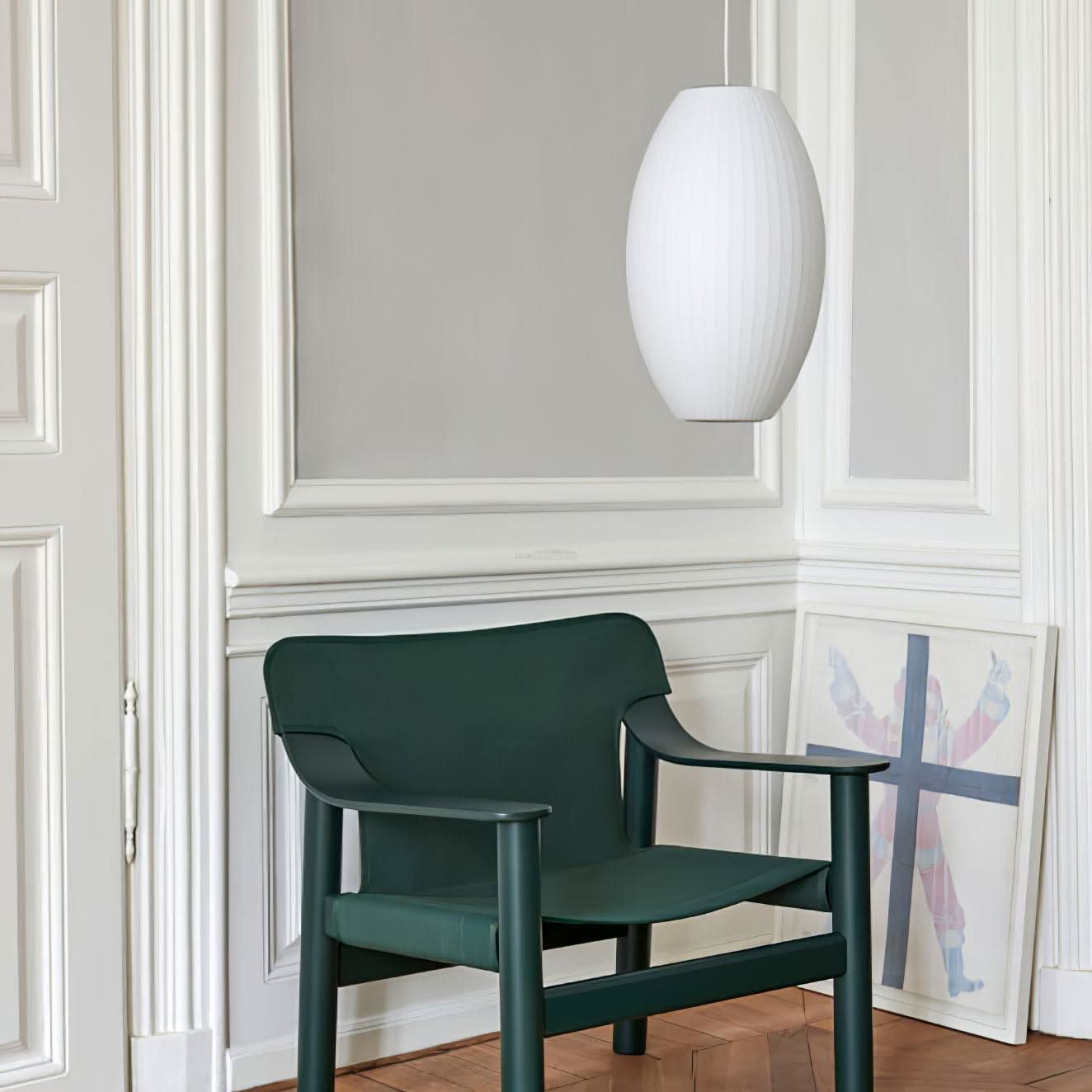Bubble Pendant Light with Artificial Silk Lampshade - Luxehomezone