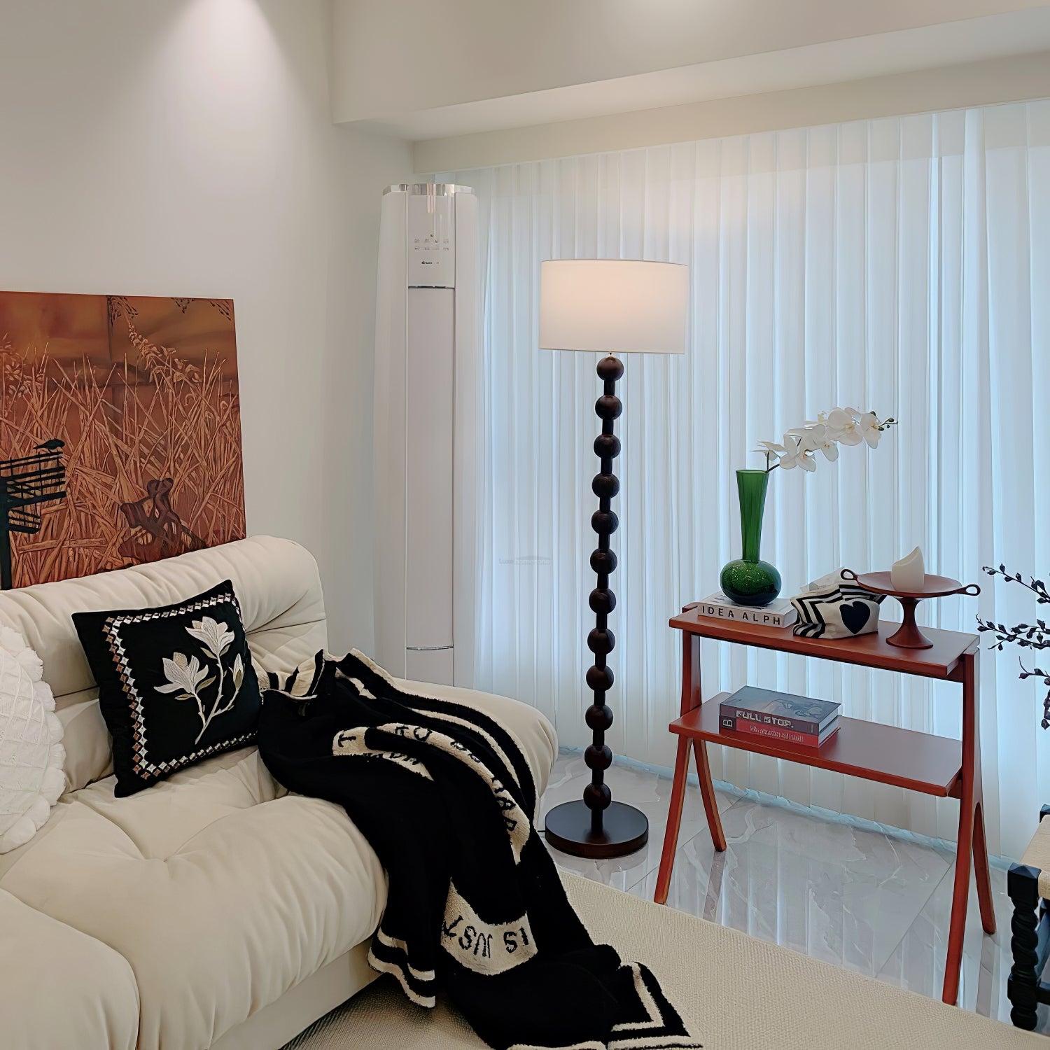 Hugo Barbell Floor Lamp  ∅ 15.7″ - Luxehomezone