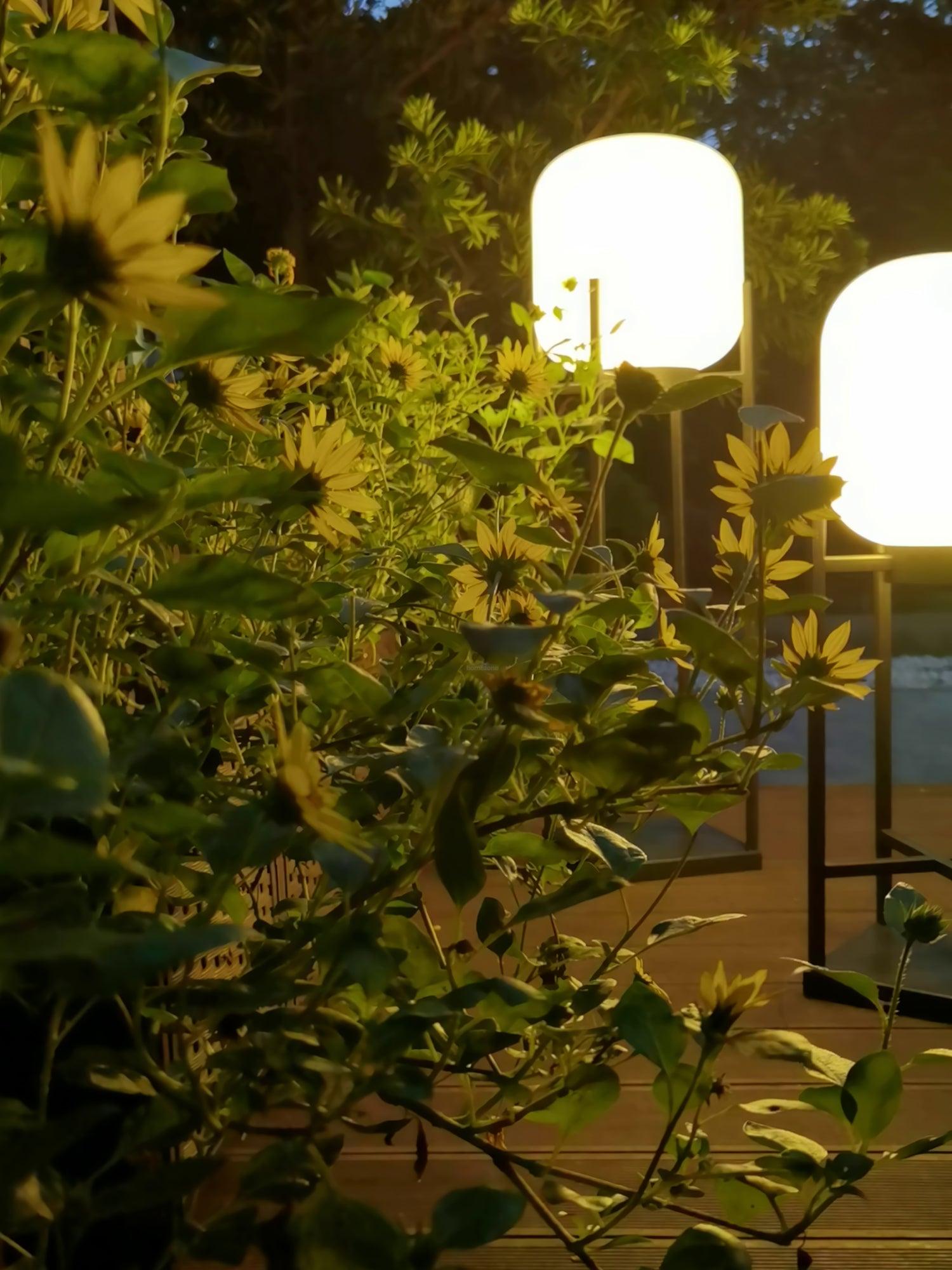 Lantern Solar Floor Lamp for Outdoor - Cube-1-Luxehomezone