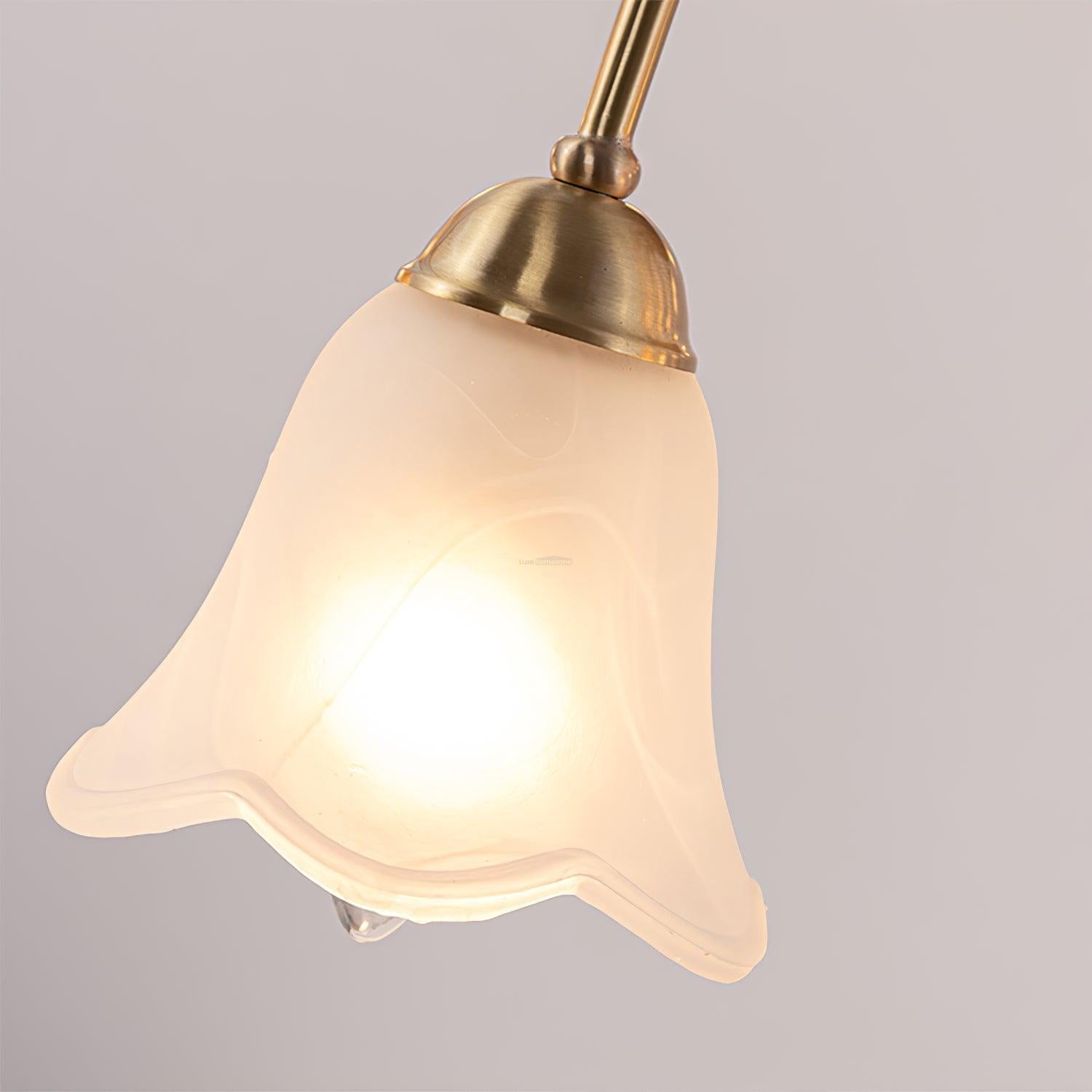 Brass Pastoral Flower Chandelier with 6/8/10 heads - Zahara-1-Luxehomezone