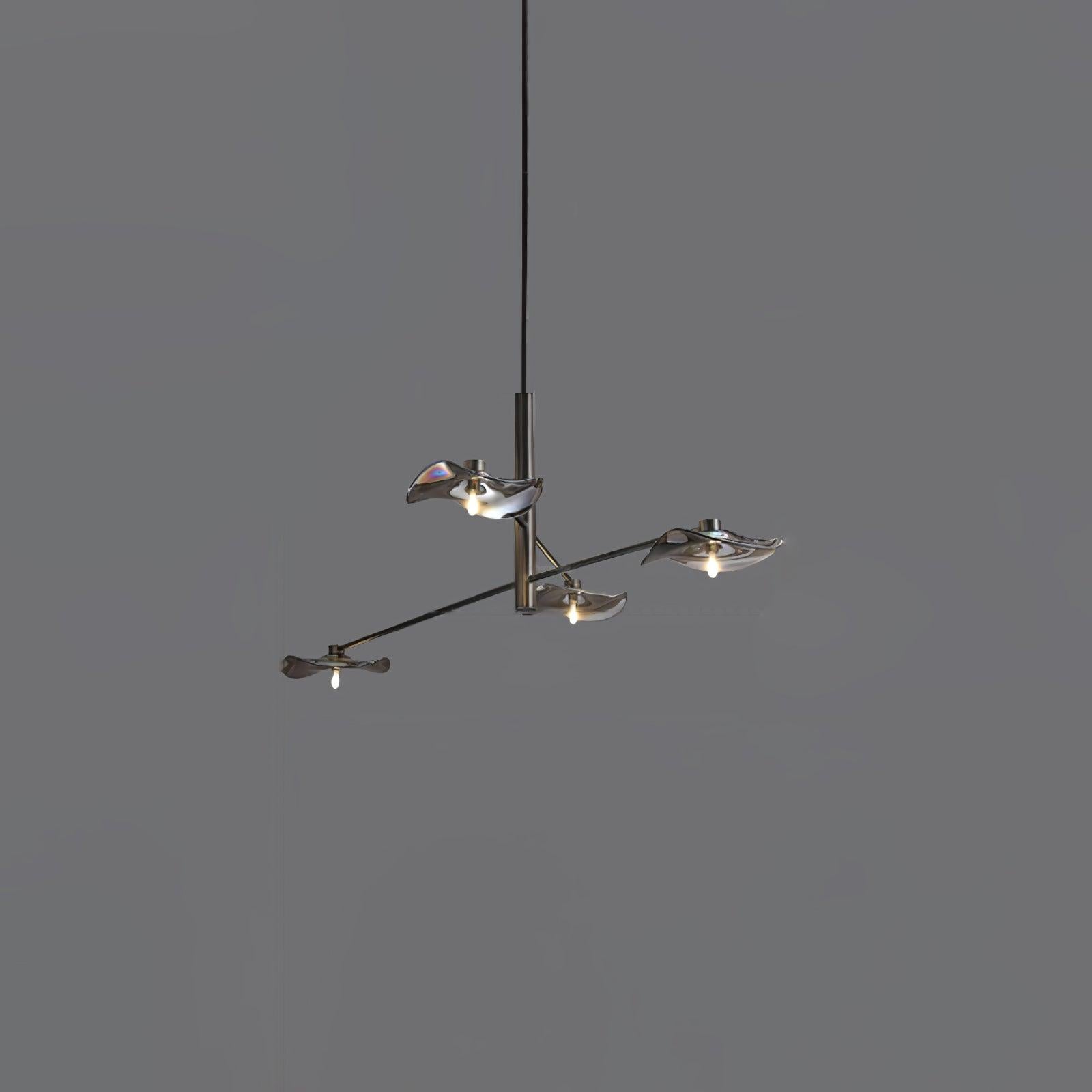 Lotus Leaves Glass Chandelier 39.4''/47.2'' - Lotus Leaf-1-Luxehomezone