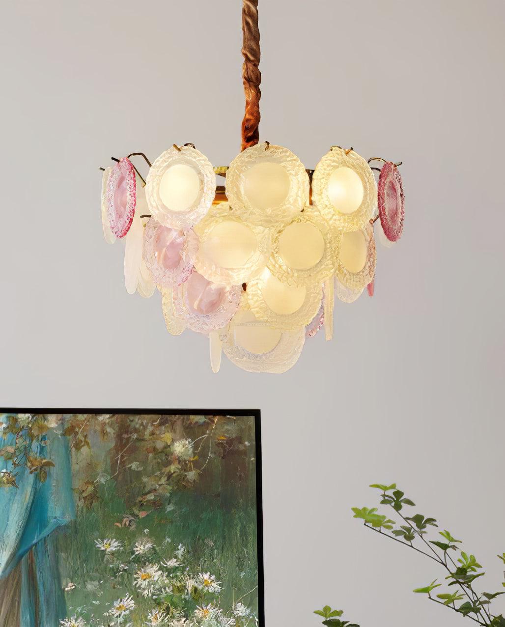 Rainbow Chandelier with Round/Long canopy - Luxehomezone