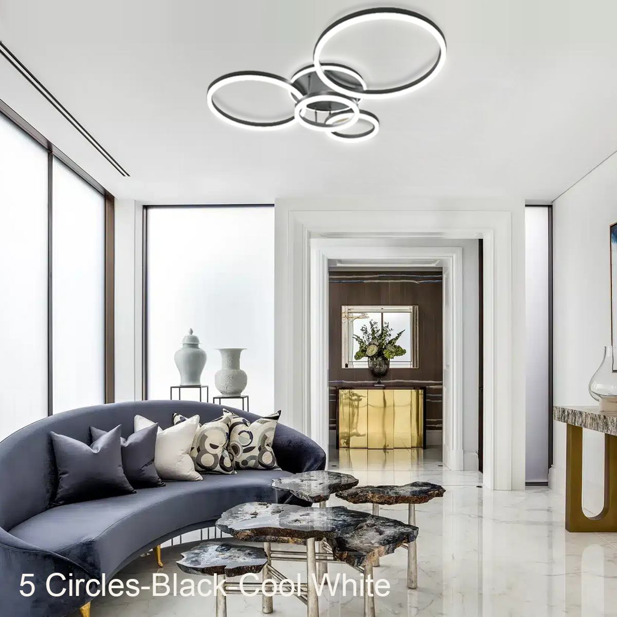 Chloe Contemporary Flush Mount Ceiling Light - Optimized, Semi Flush Mounts-1-Luxehomezone
