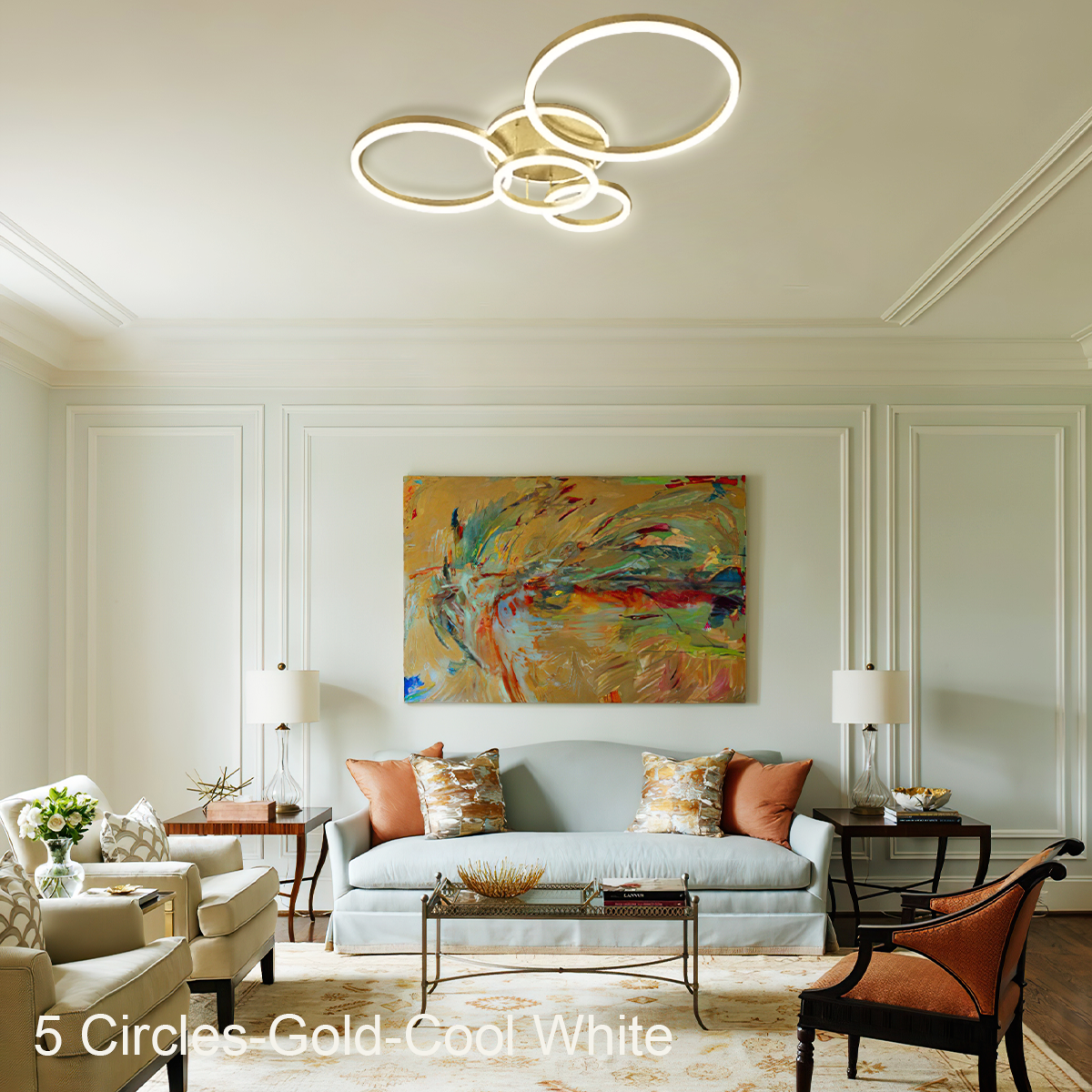 Chloe Contemporary Flush Mount Ceiling Light - Optimized, Semi Flush Mounts-1-Luxehomezone