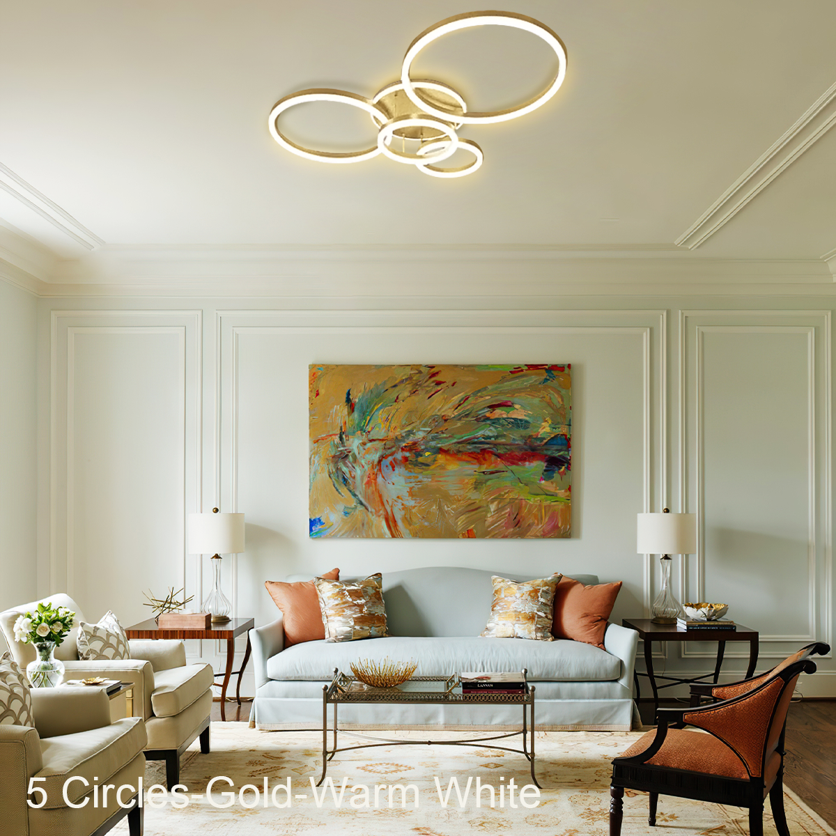 Chloe Contemporary Flush Mount Ceiling Light - Optimized, Semi Flush Mounts-1-Luxehomezone