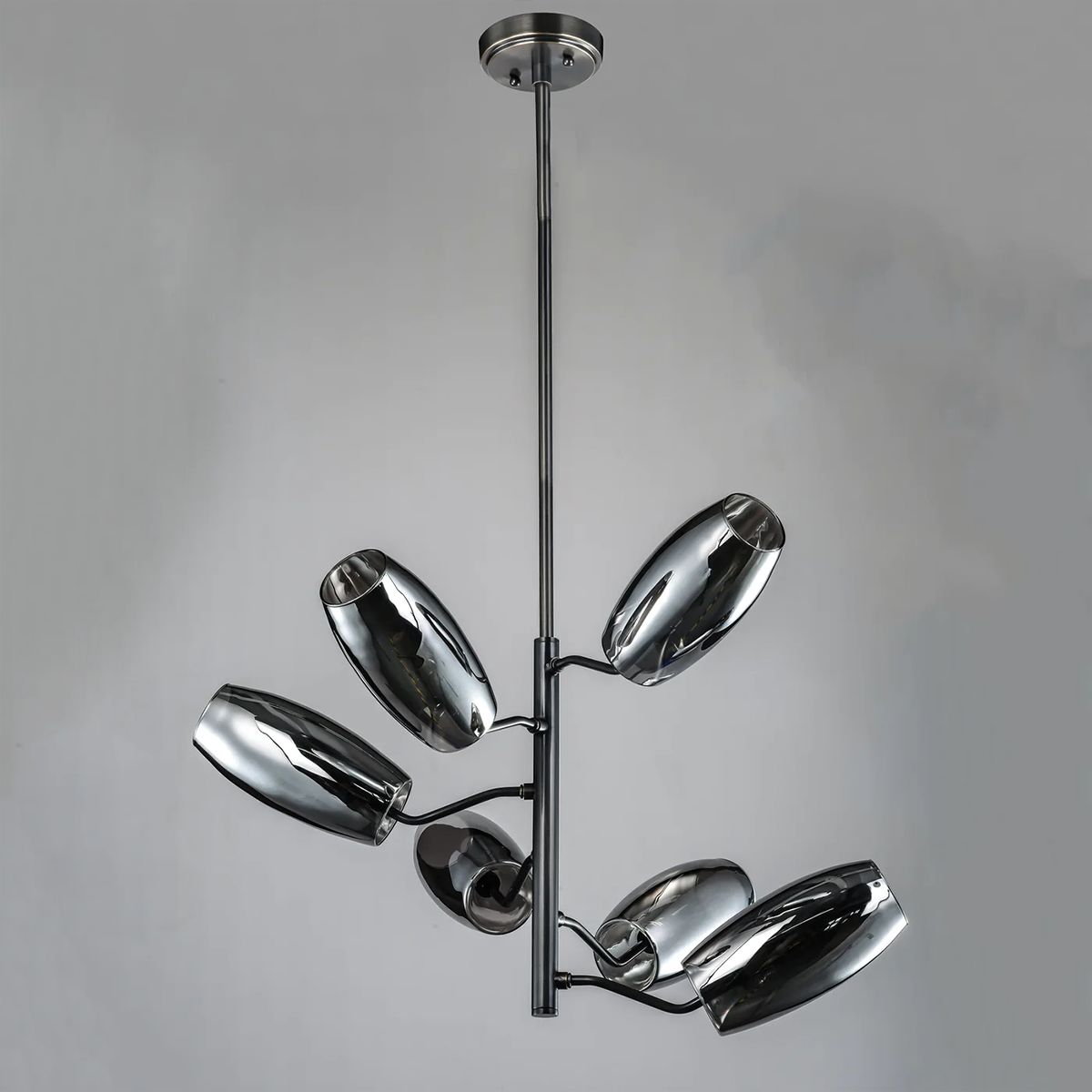 Brass Chandelier with Glass Spheres Lucency - Lucency-1-Luxehomezone