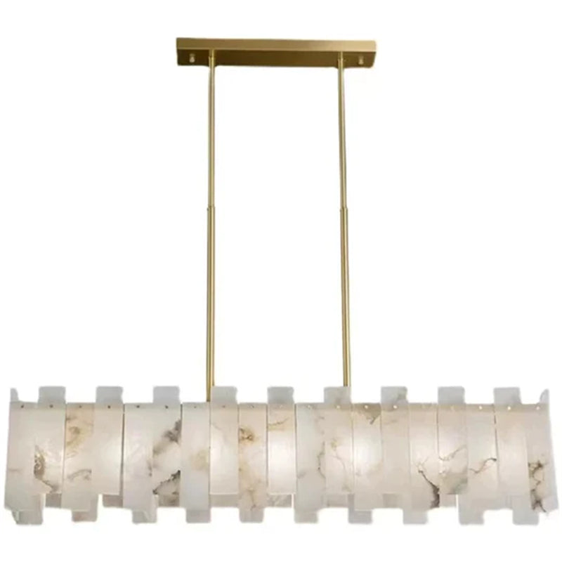 Anita Alabaster Linear Chandelier 39"