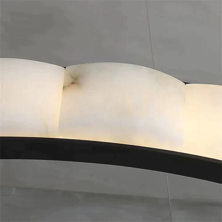 Melonie Alabaster Round Chandelier 23" 32" 39"