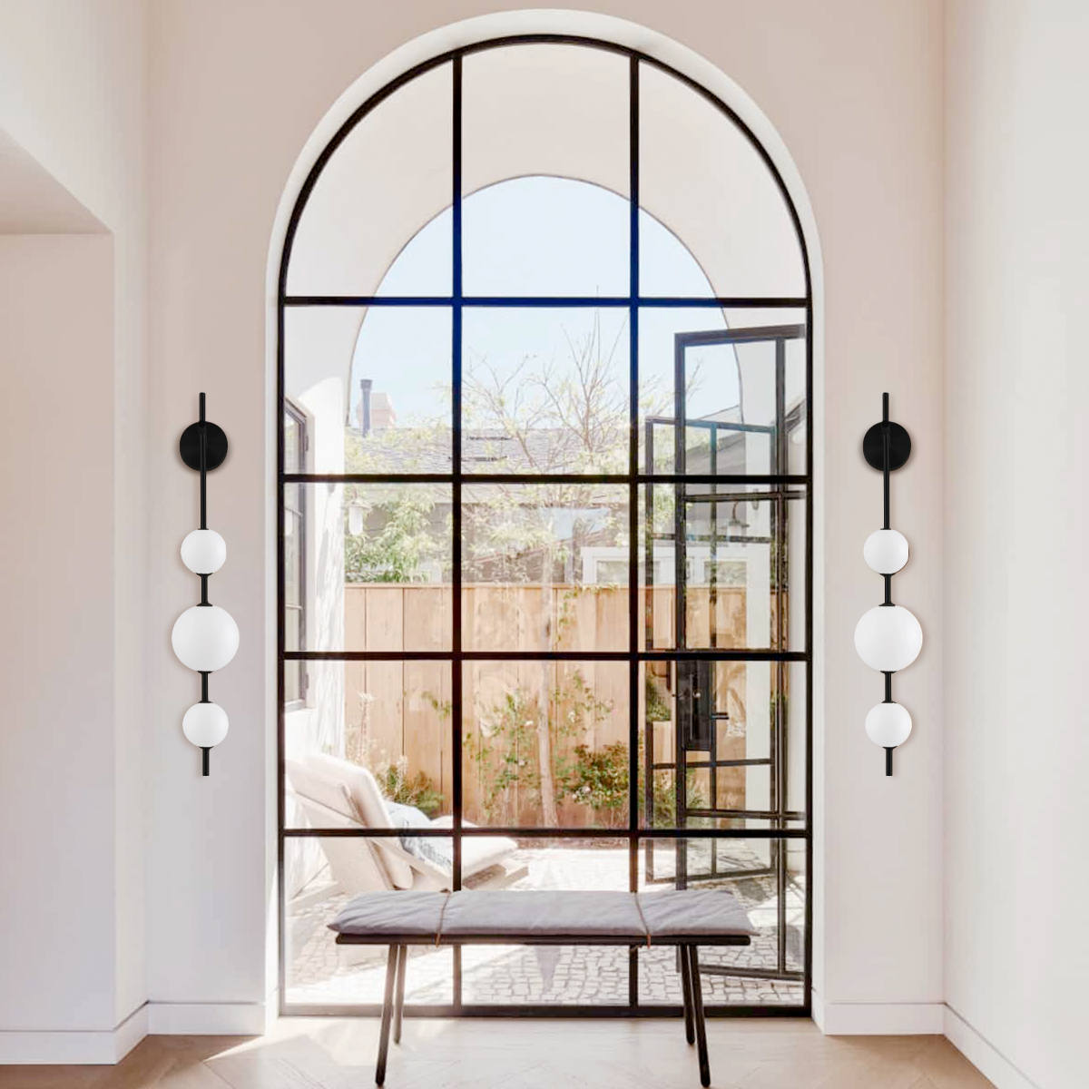 Vertical Globe Wall Sconce - Luxehomezone