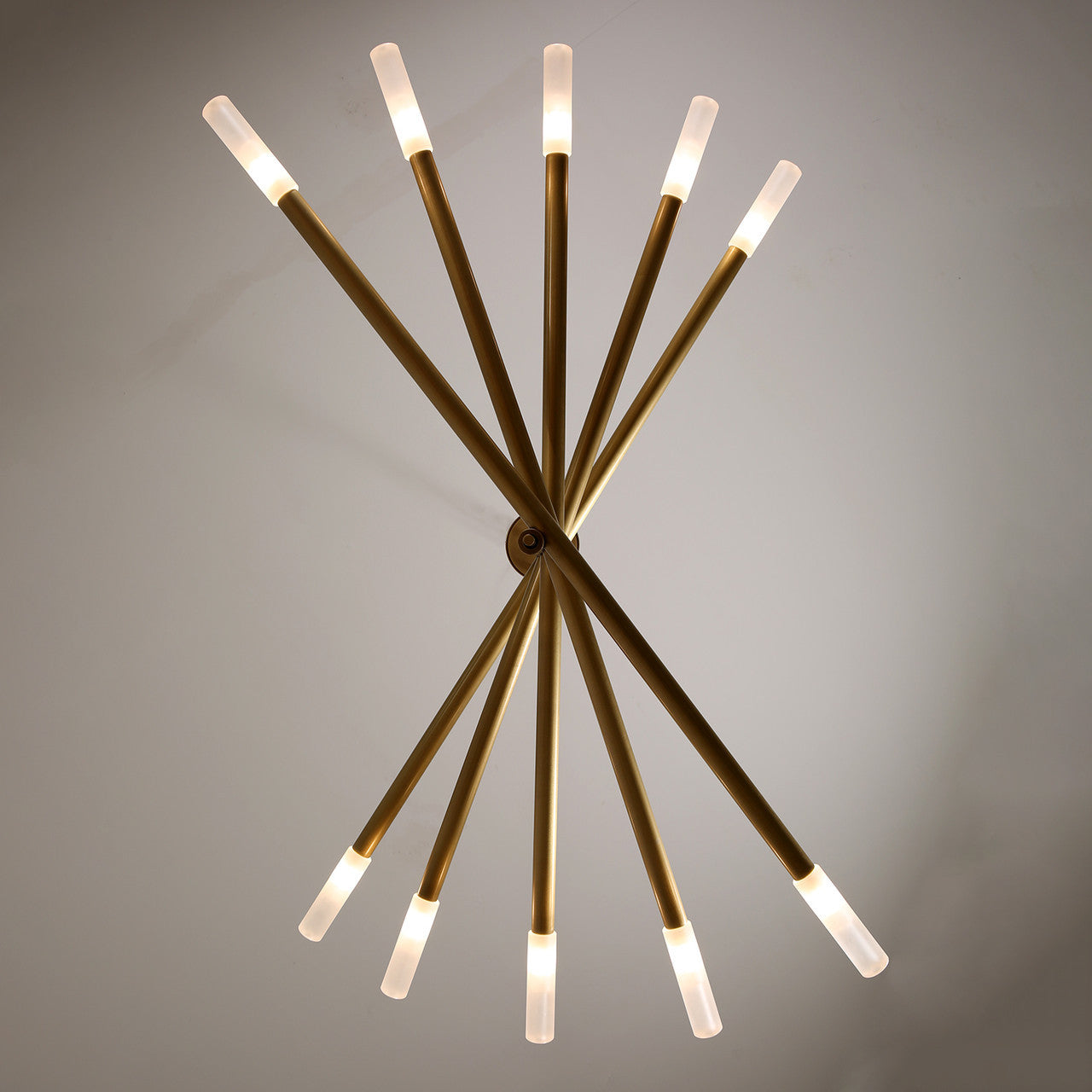 Rotatable Plus Patrick Chandelier 10 Lights Brass