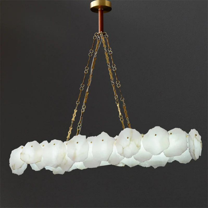 Talan Alabaster Oval Chandelier