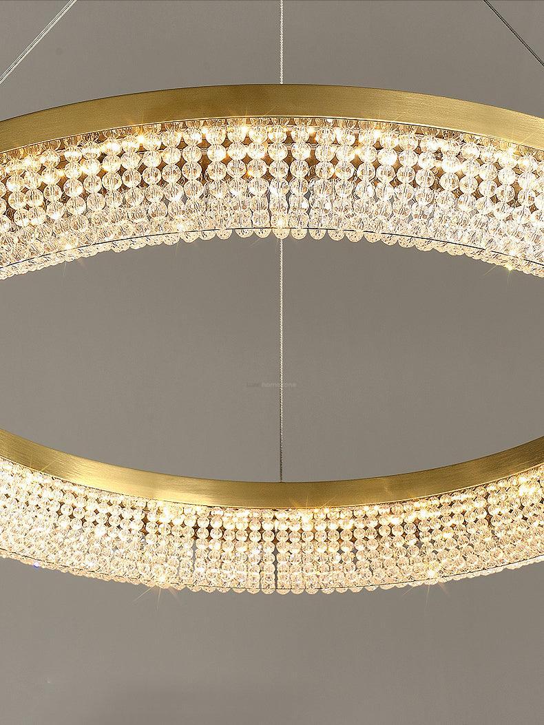 Round Crystal Ring Chandeliers - Luxehomezone