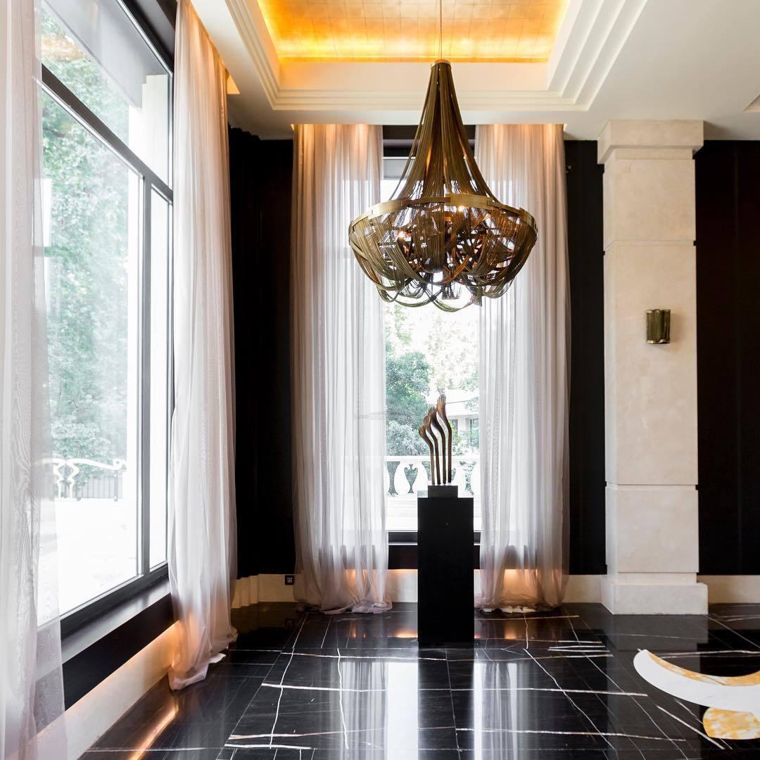 Tassel Aluminum Chain Chandelier ∅ 23.6″ - Tassel-1-Luxehomezone