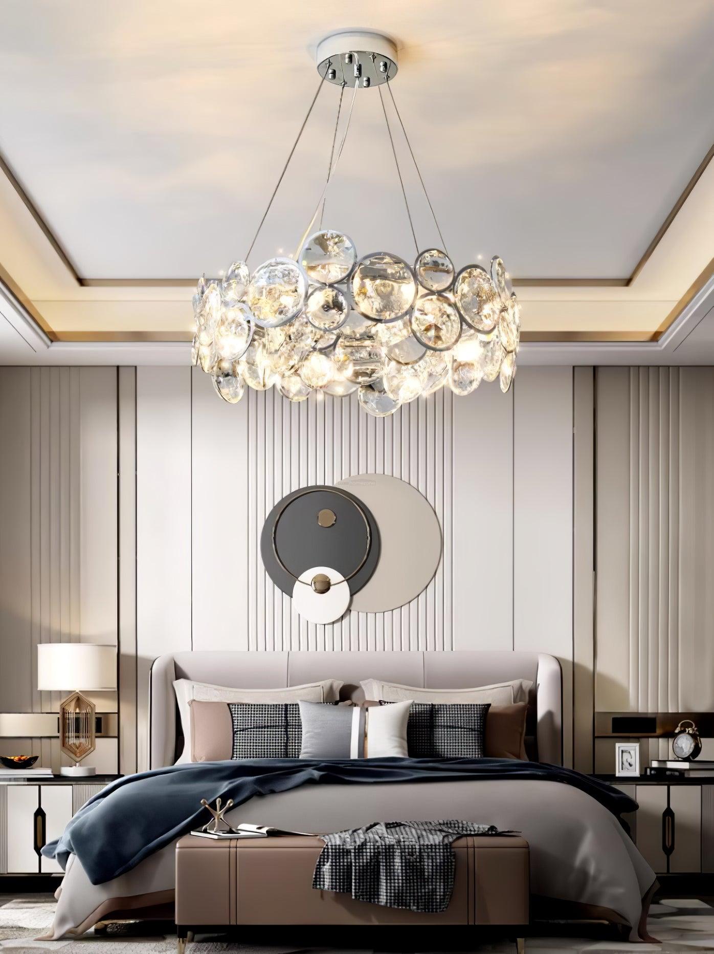 Chrome Crystal Chandelier - Crystals-1-Luxehomezone