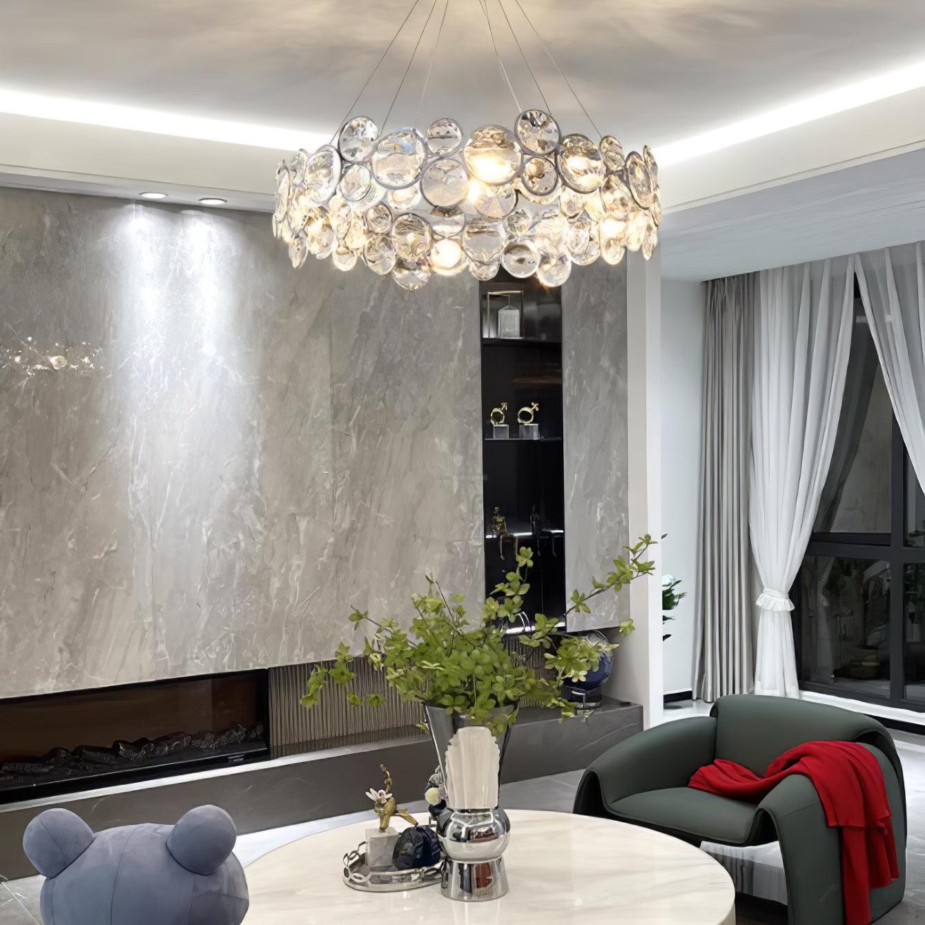 Chrome Crystal Chandelier - Crystals-1-Luxehomezone