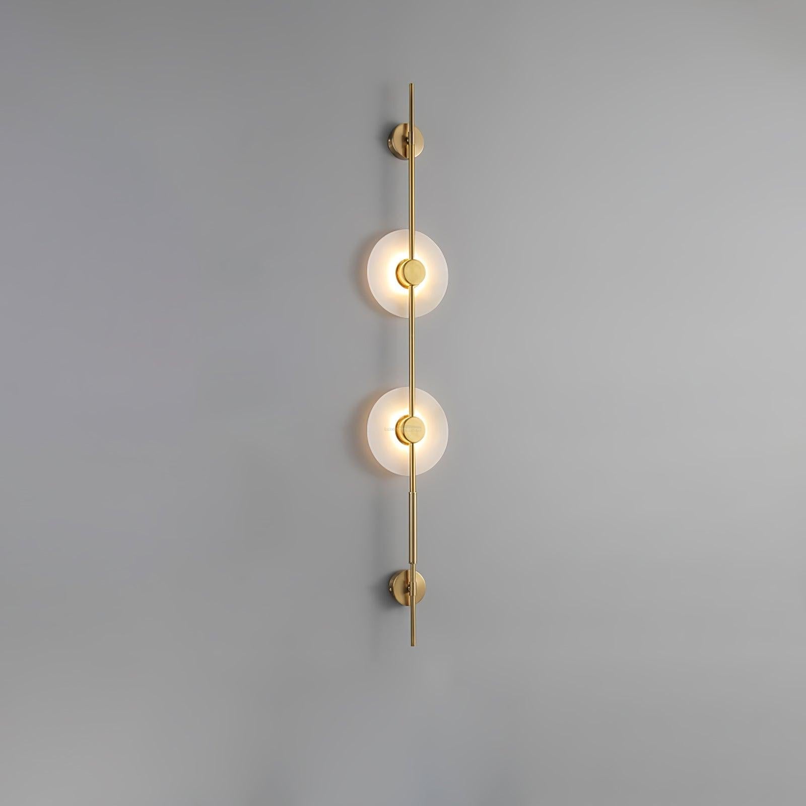 Alabaster Orb Vertical Wall Sconce - Luxehomezone