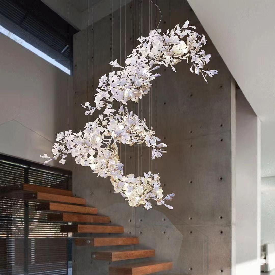 Gingko Combination Type Chandelier - Gingko, Gingko Chandelier-1-Luxehomezone
