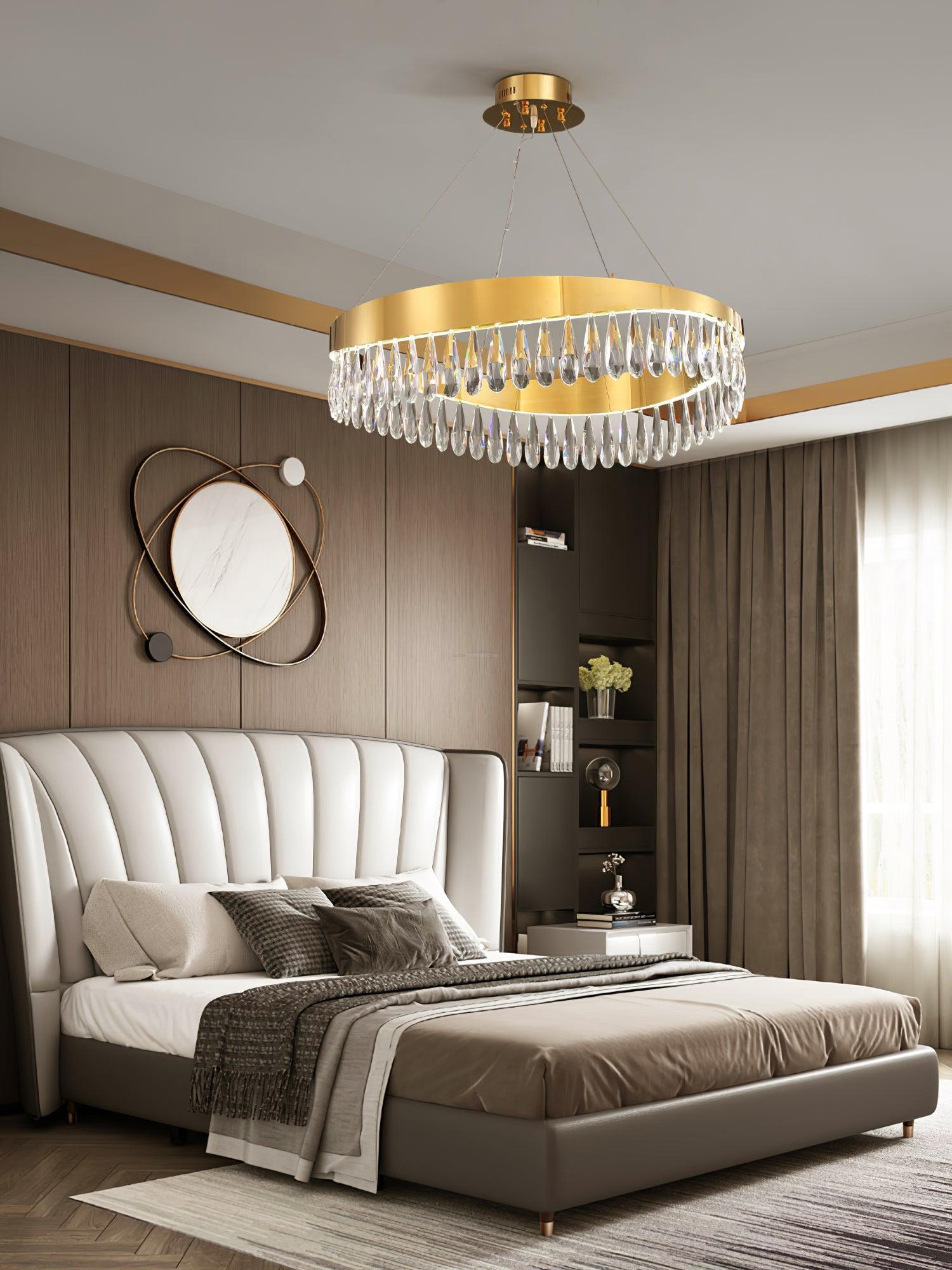 Crystal Sticks Round Chandelier - Luxehomezone