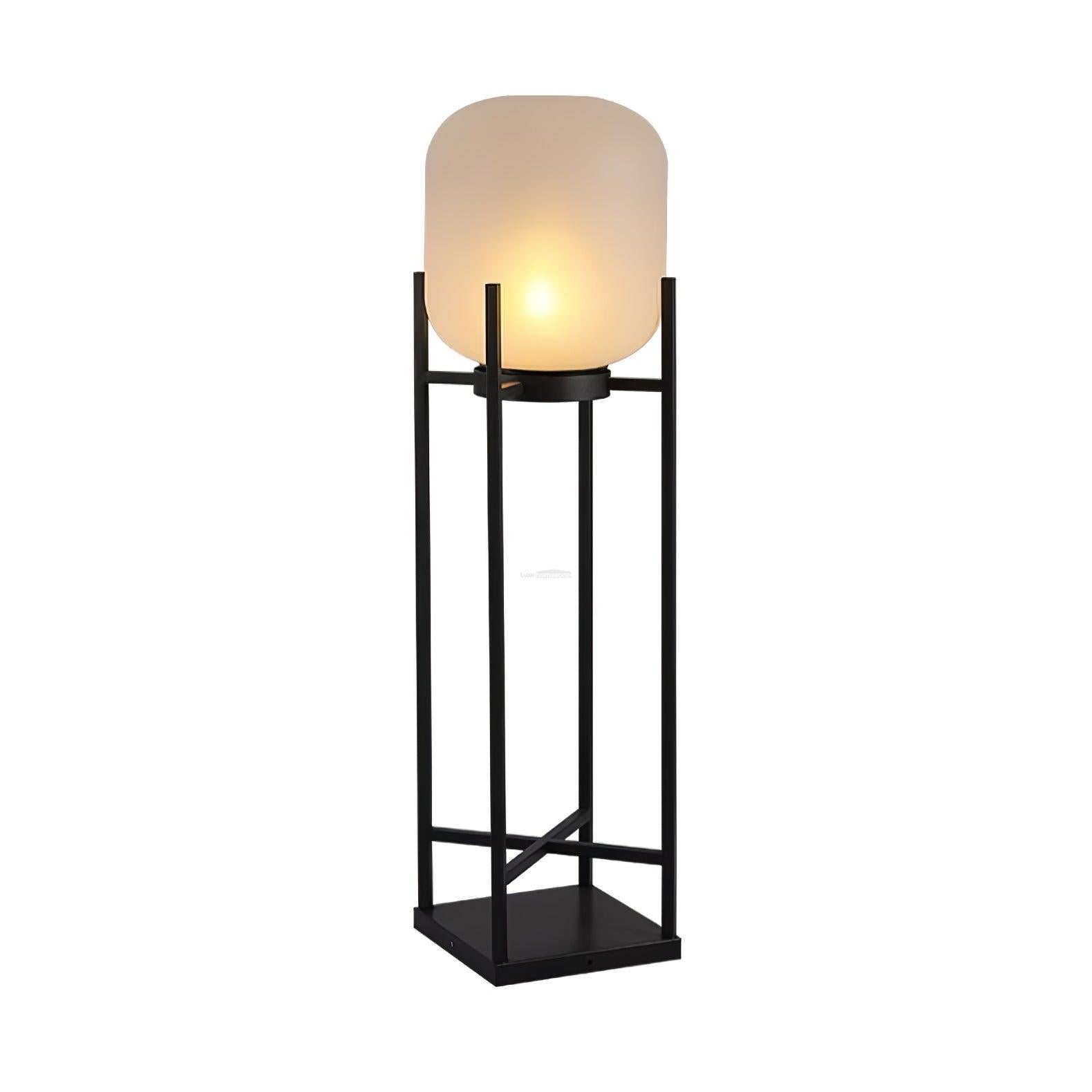 Lantern Solar Floor Lamp for Outdoor - Cube-1-Luxehomezone