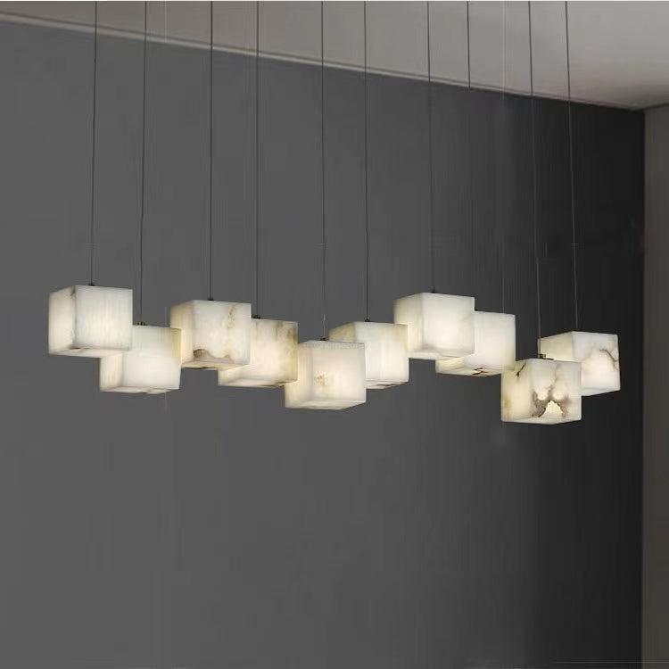 Alabaster Box Linear Chandelier - Luxehomezone