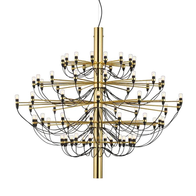 2097 Mid-Century Retro Candle Chandelier with 18/30/50/75 heads - Candle-1-Luxehomezone