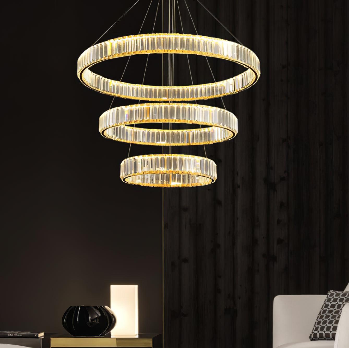 Bertolda Chandeliers ∅ 15.7″ - Crystals-1-Luxehomezone