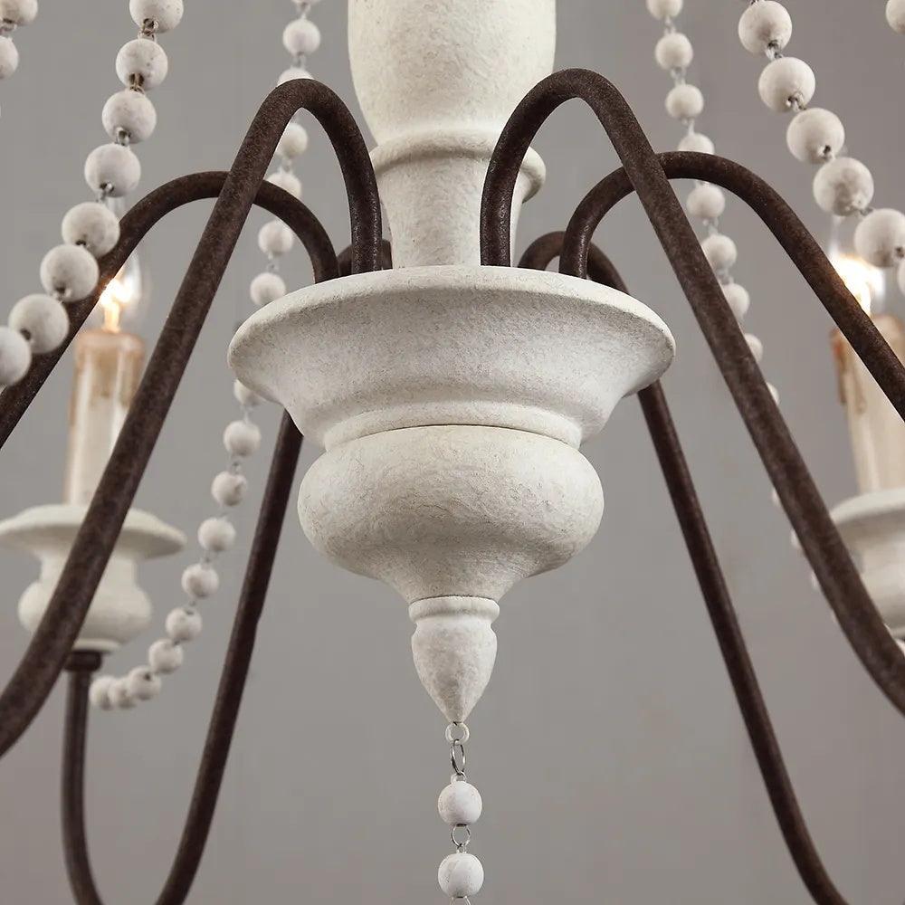 Candle Style Beaded Chandelier Φ 29.5″ - Candle-1-Luxehomezone