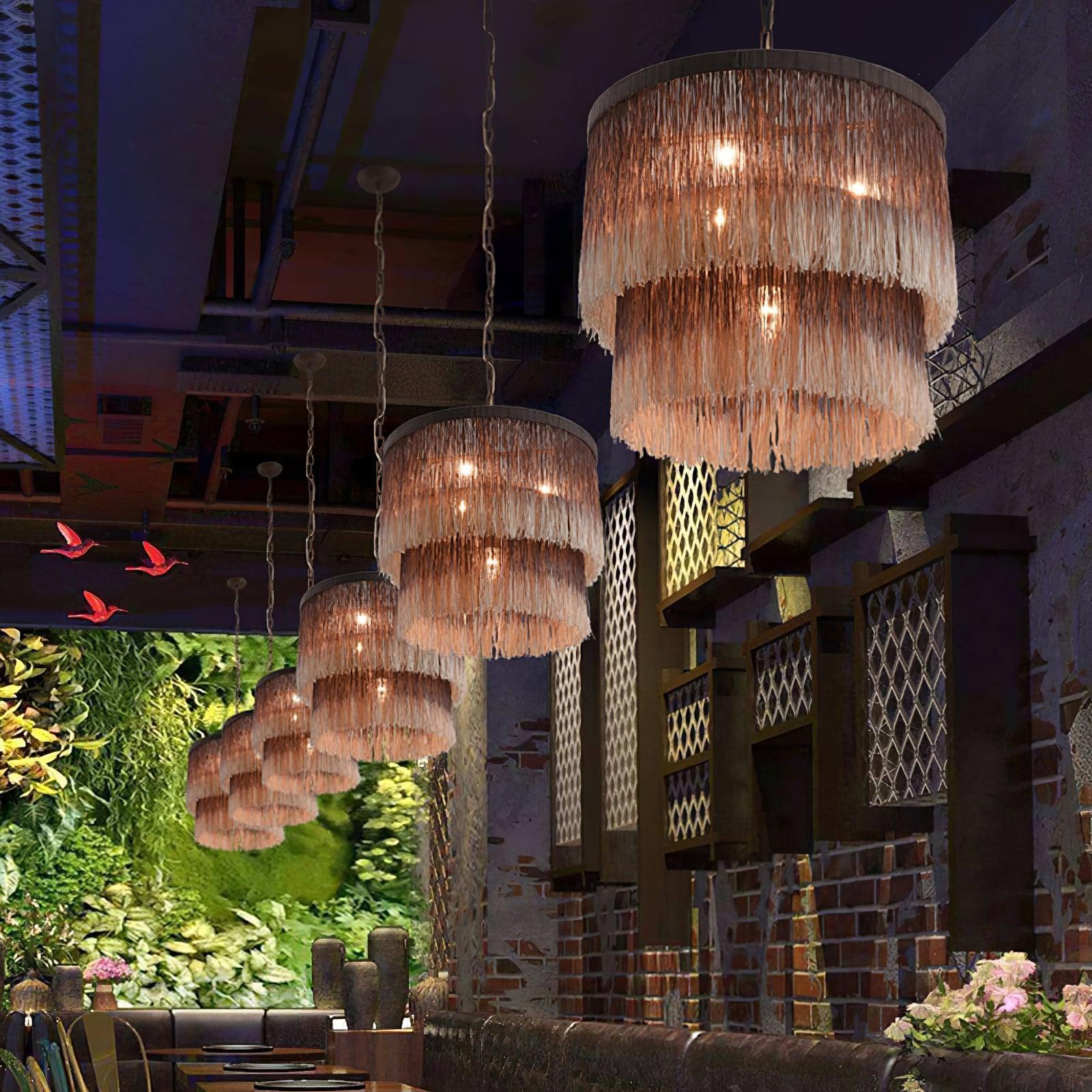 Tassel Chandelier ∅ 17.7″ - Tassel-1-Luxehomezone