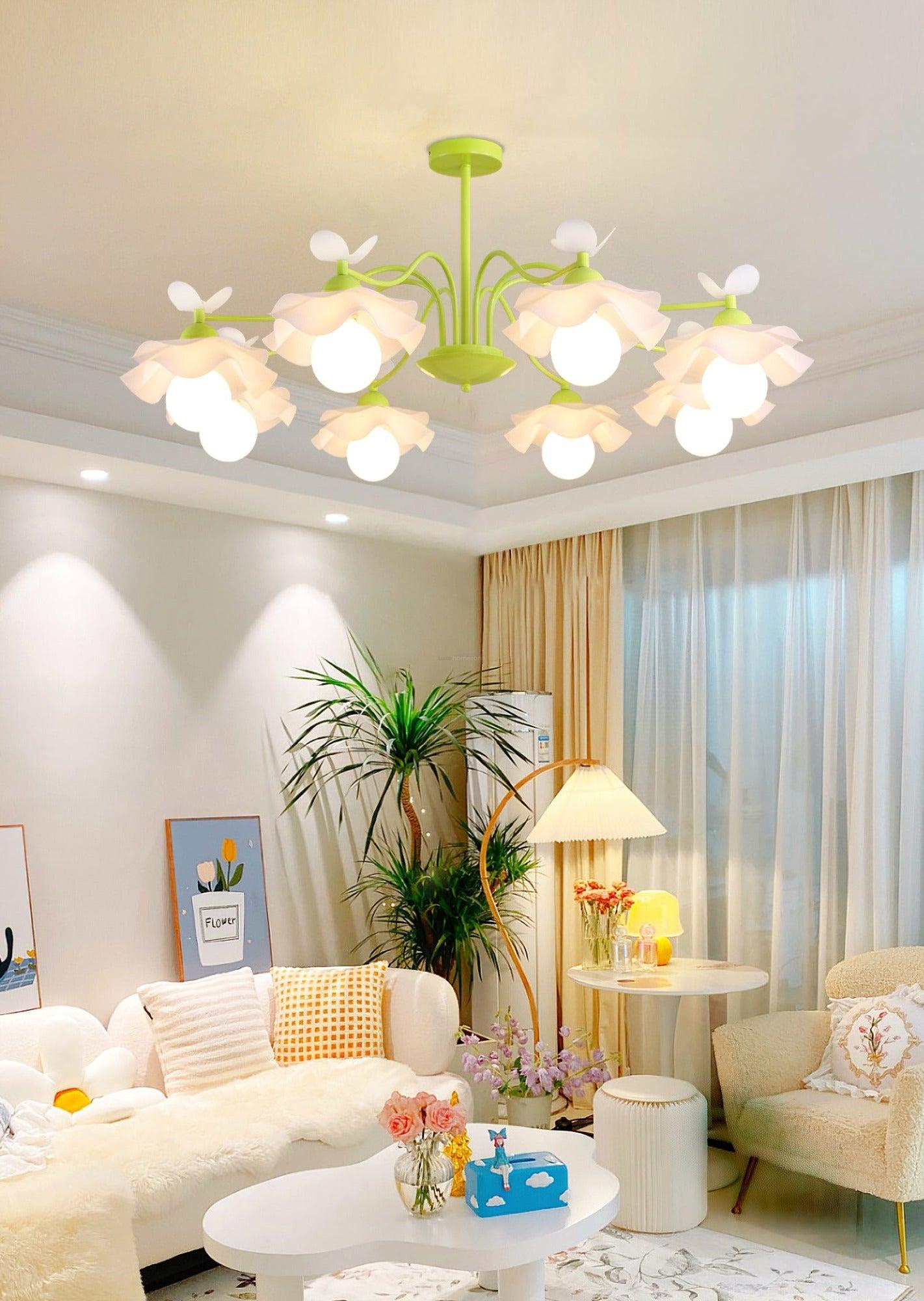 Murano Acrylic Chandelier with 3/5/8 heads - Zahara-1-Luxehomezone