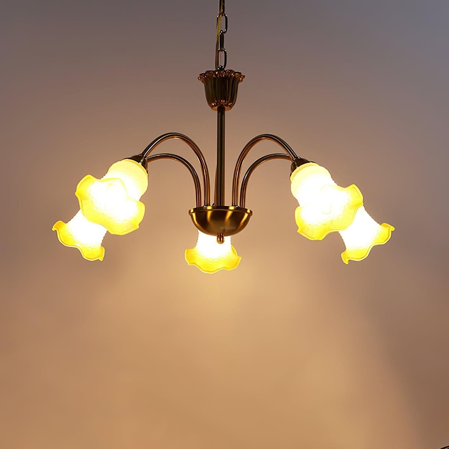 Morning Glory Chandelier ∅ 24.4″ - Zahara-1-Luxehomezone