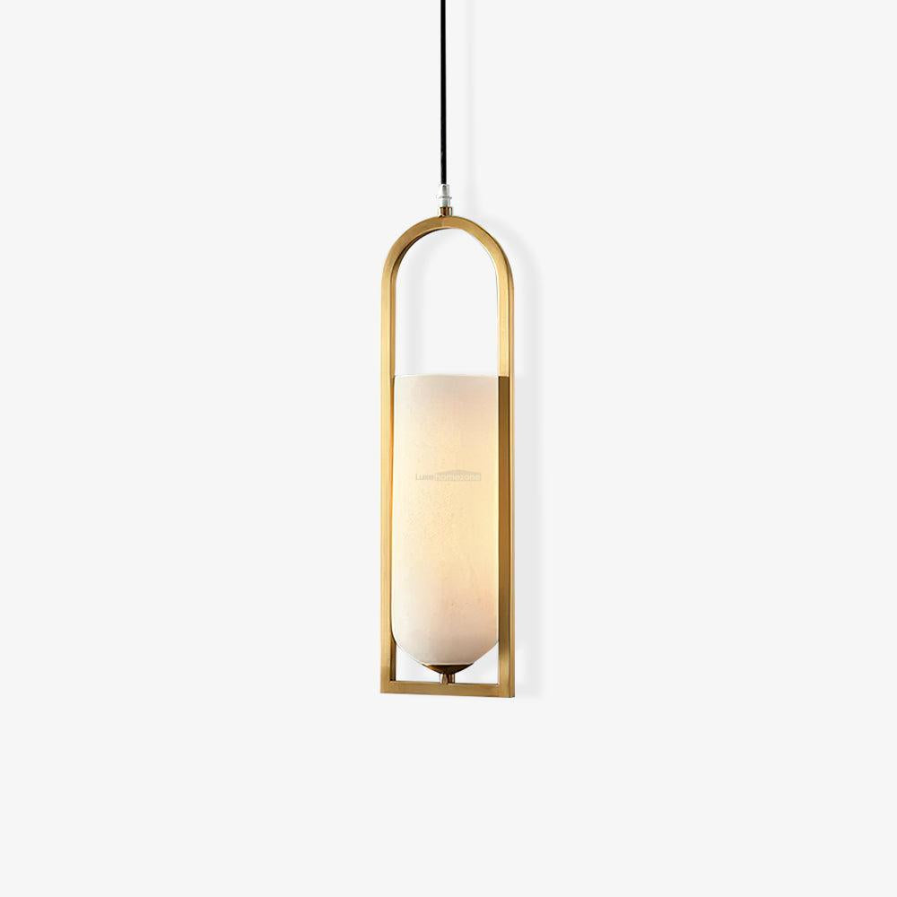 Melange Alabaster  Small Pendant Light - Alabaster, Alabaster Pendant-1-Luxehomezone