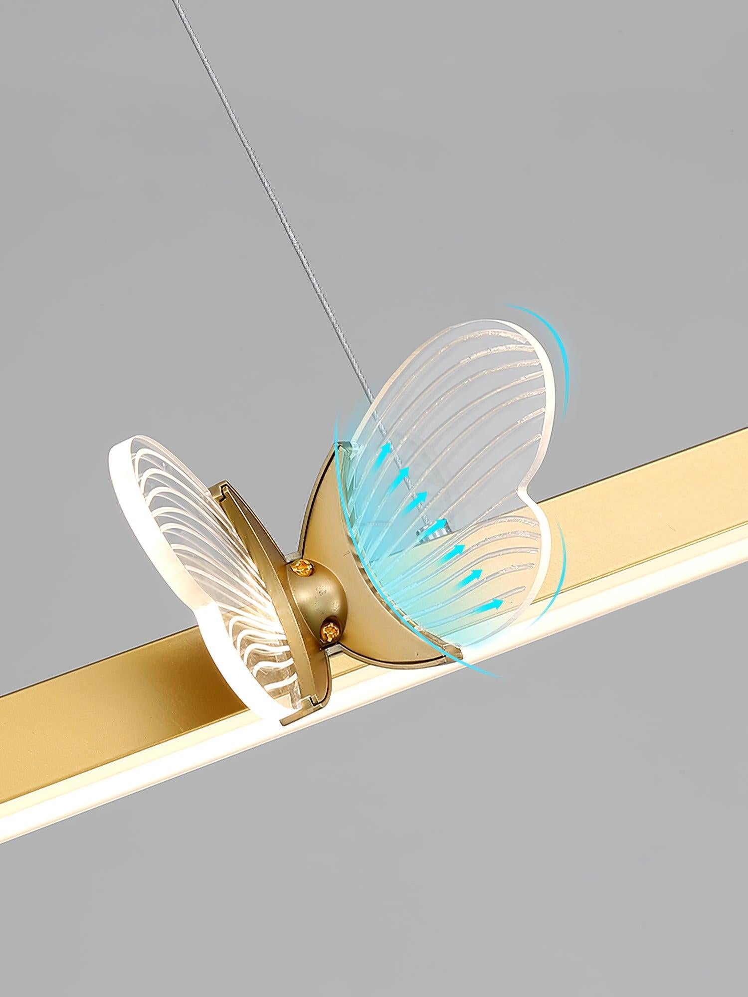 Cohen Butterfly Linear Chandelier - Butterfly-1-Luxehomezone