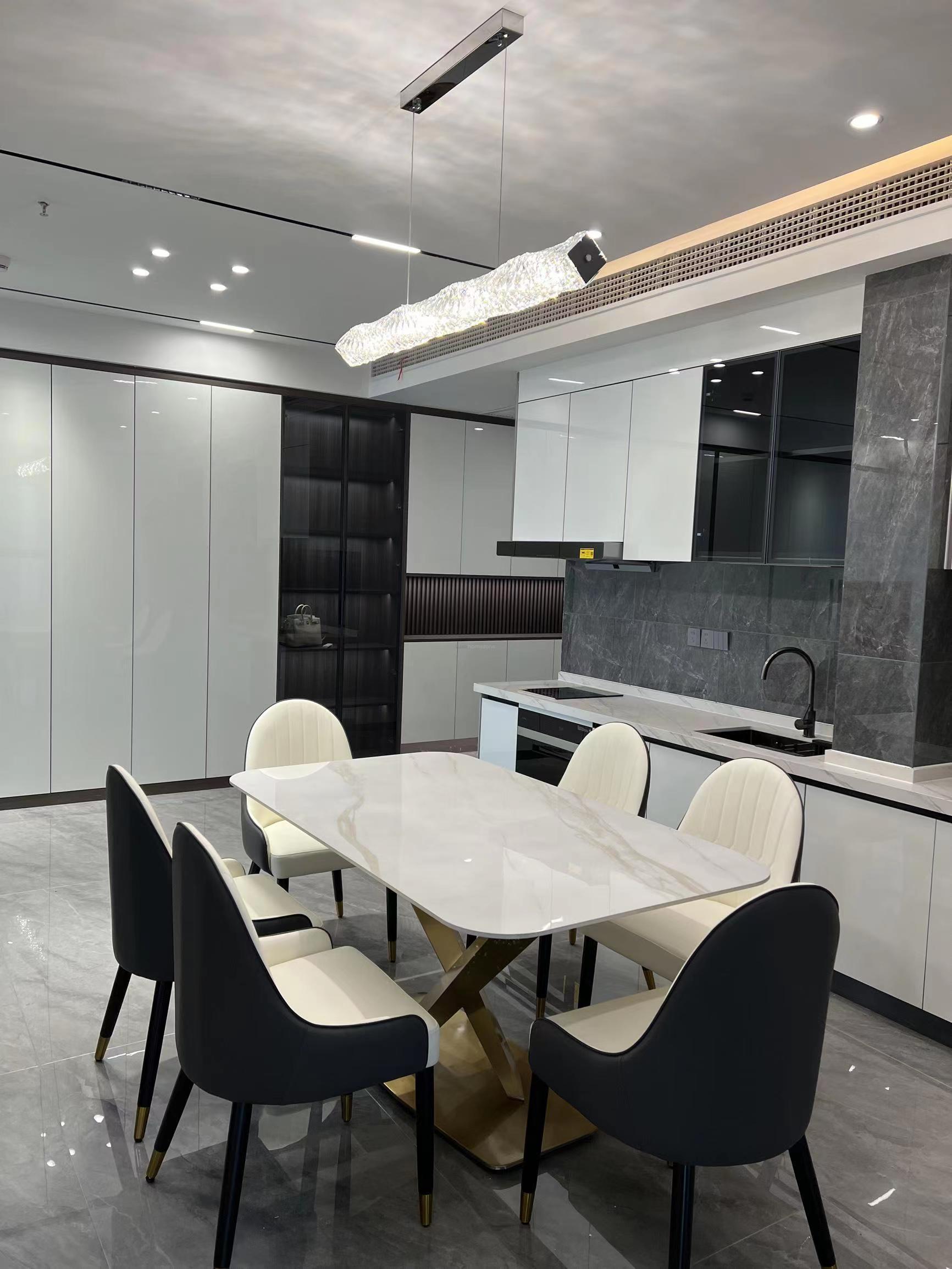 Long Crystal  Linear Pendant Light - Bar-1-Luxehomezone