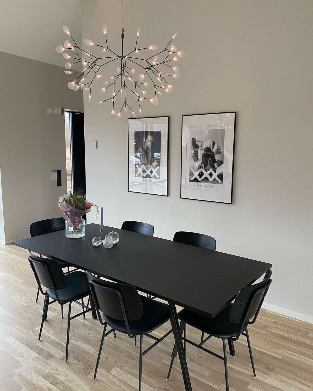 Black Firefly LED Chandelier 20''/29''/40''/60'' - Luxehomezone