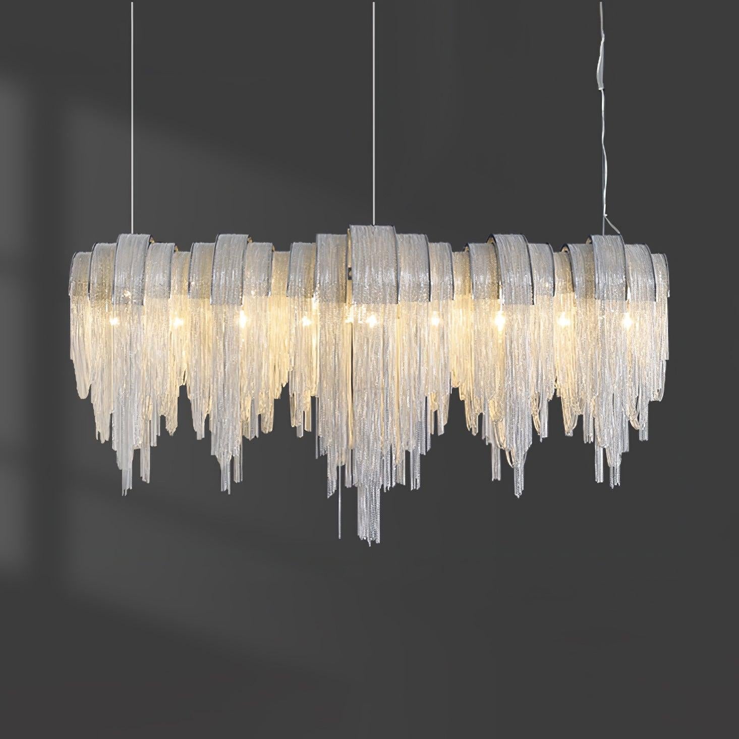 Length Chains Chandelier ∅ 23.6″ - Tassel-1-Luxehomezone